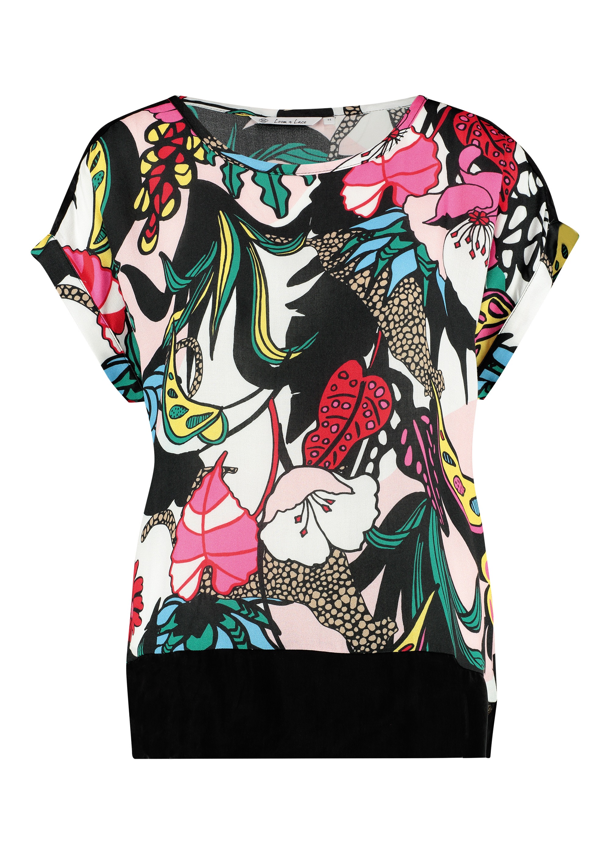 Loom&Lace Blusenshirt mit Multicolour-Druck