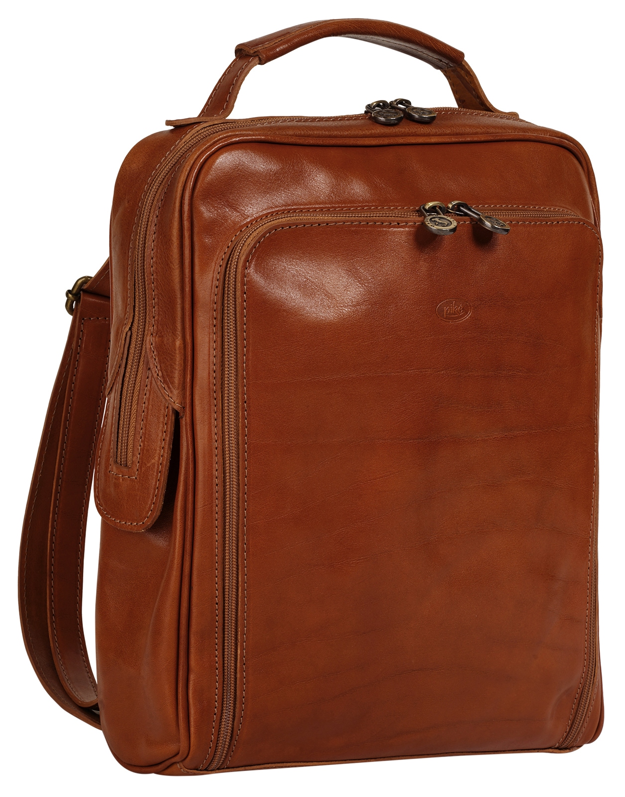 Piké Cityrucksack echt Leder, Made in Italy