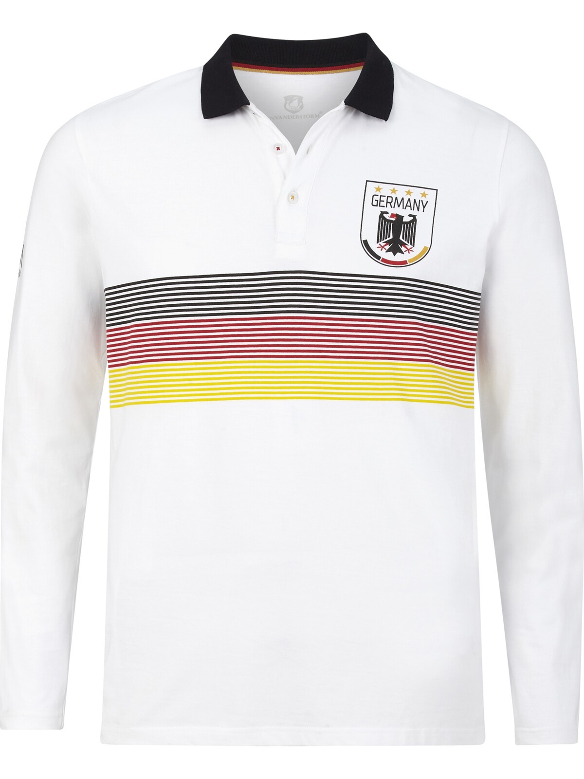 Jan Vanderstorm Langarm-Poloshirt »Fan-Polo GARRI«