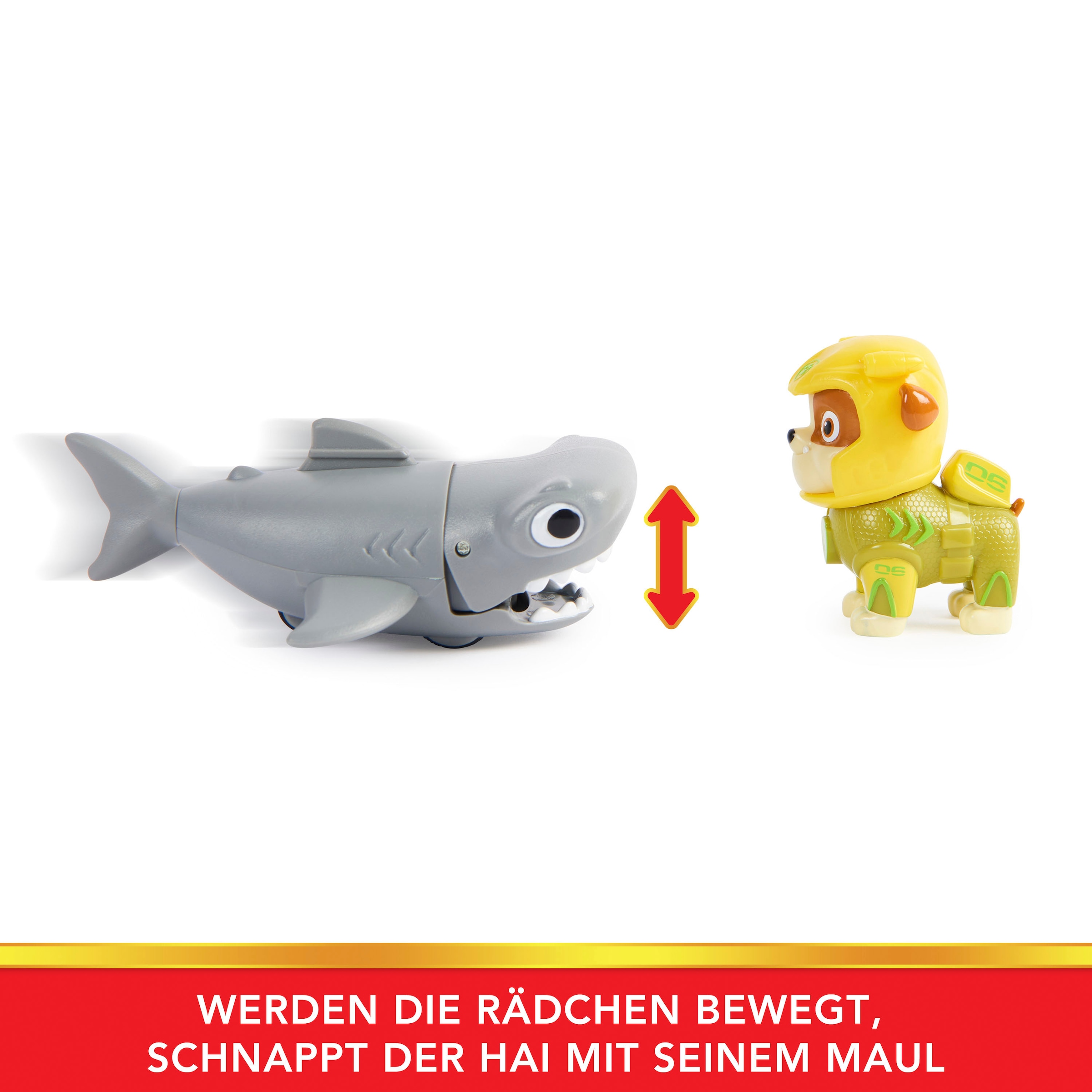 Spin Master Spielfigur »Paw Patrol - Aqua Pups - Hero Pups Solid Rubble«, (Set)