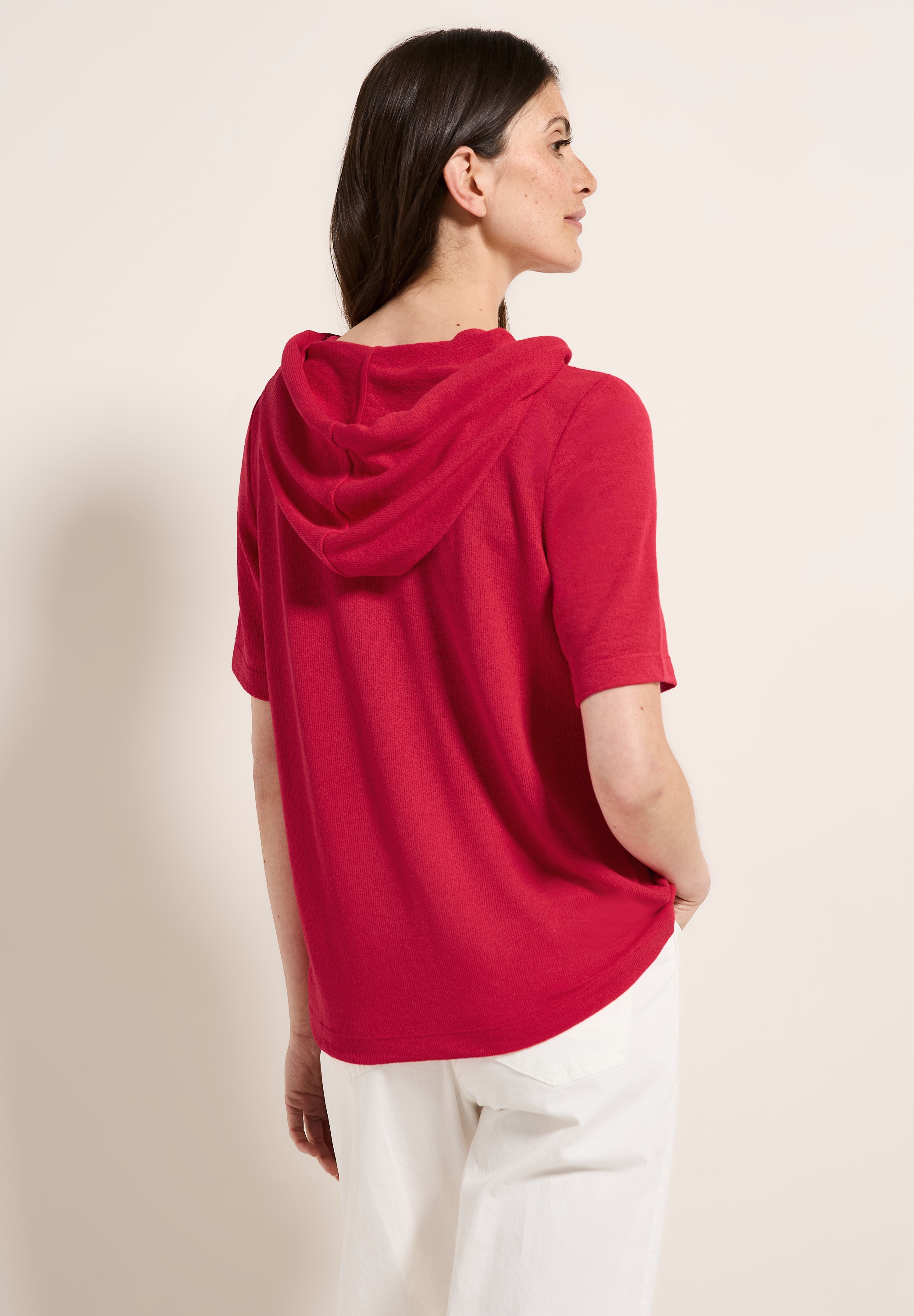 Cecil Kapuzenshirt, mit feiner Struktur
