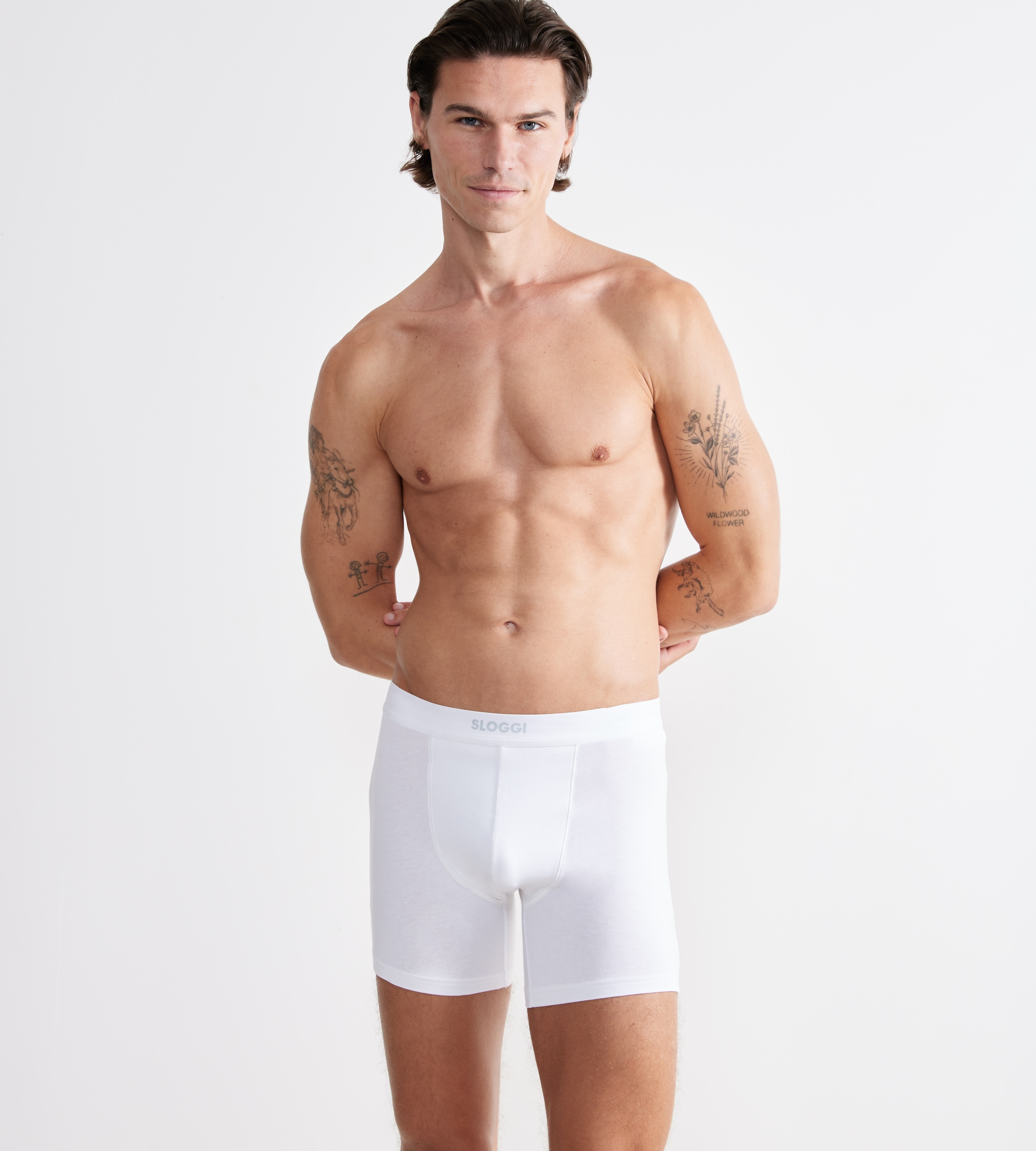 sloggi Boxer »men EVER Ease Short 2P«, (2er Pack), schnelltrocknend, atmungsaktiv, temperaturausgleichend, ohne Eingriff