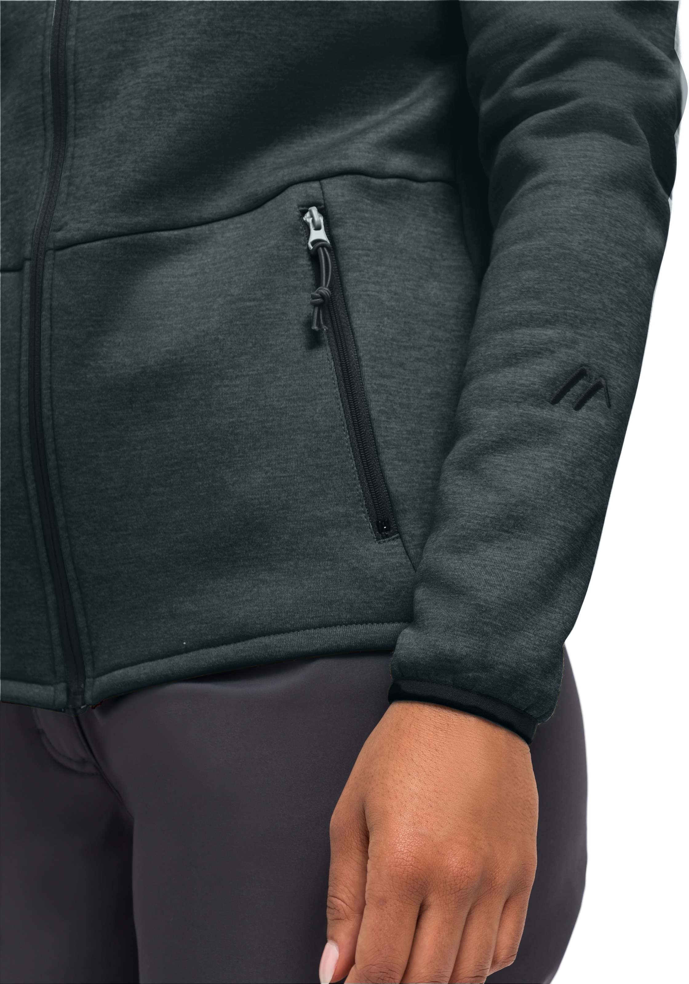Maier Sports Fleecejacke »Fave W«, Damen Fleece mit verstellbarer Kapuze, atmungsaktiver Zip-Hoodie