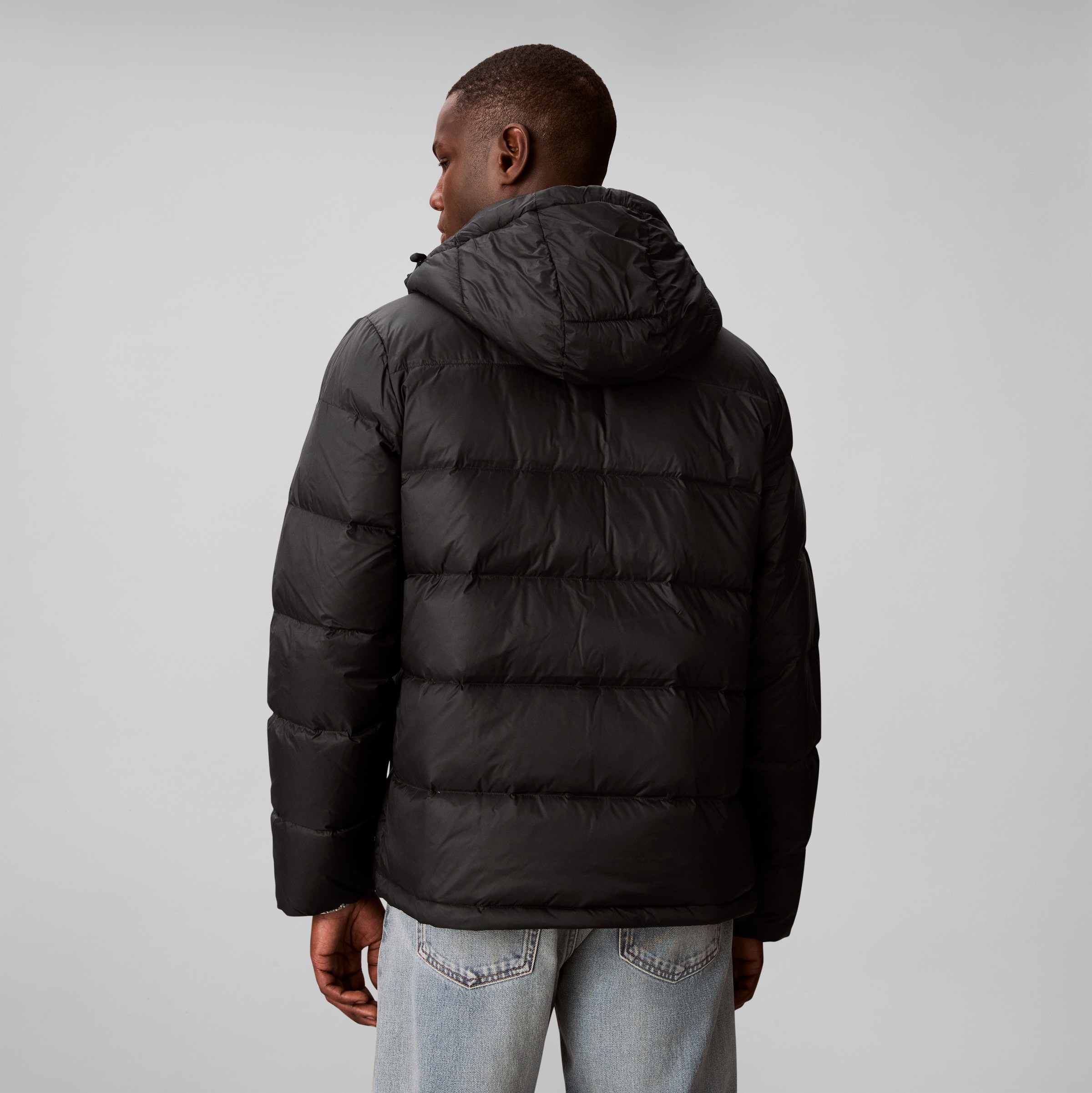 Calvin Klein Jeans Steppjacke »LS NYLN ZP OFF HD DW« mit Kapuze Kapuze, Regular Fit, warm wattiert