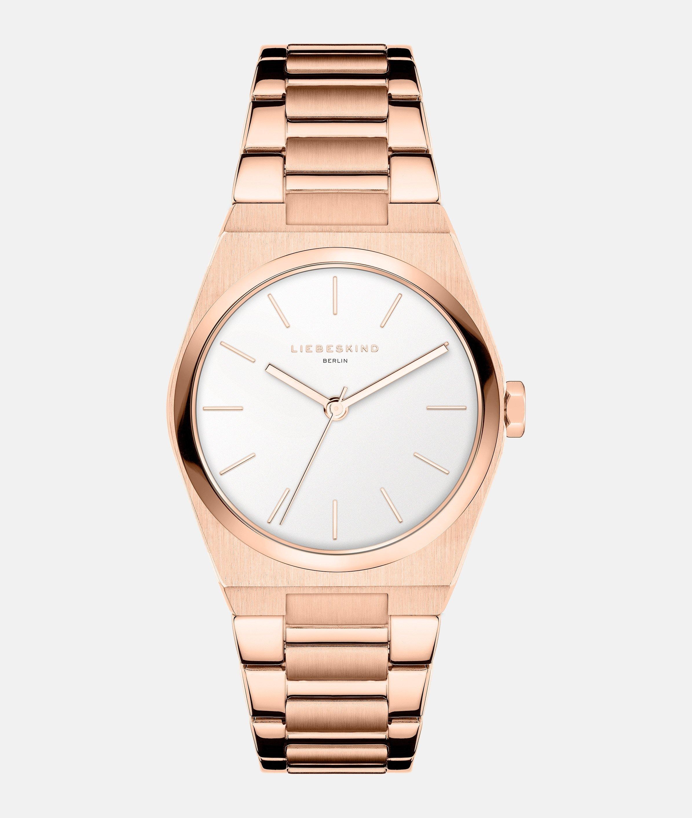 Liebeskind Berlin Quarzuhr »Minimalist 45 mm« Armbanduhr, Damenuhr, Edelstahlarmband, analog