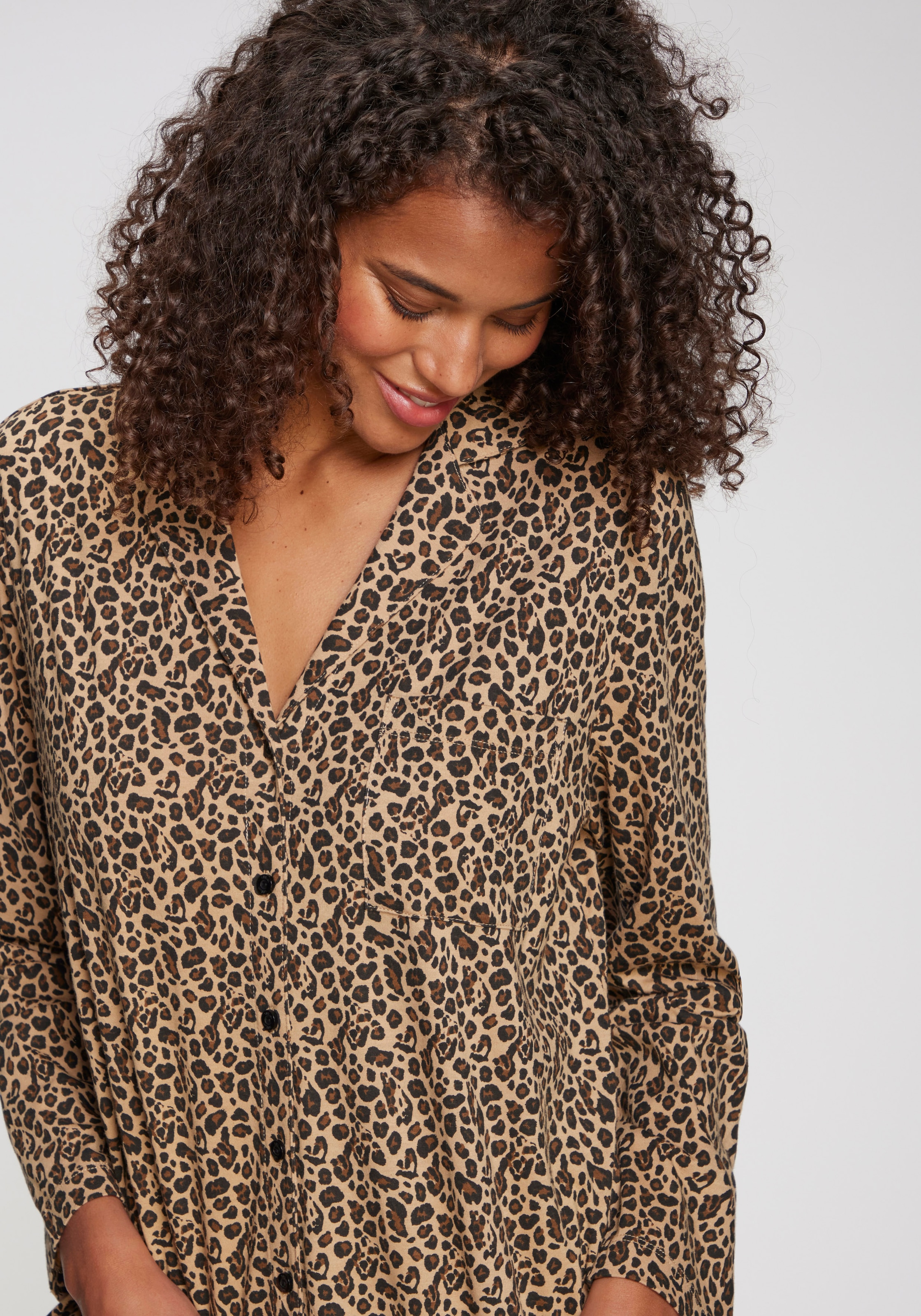 s.Oliver Pyjamaoberteil 1-teilig, 1 tlg. aufgesetzte Brusttasche