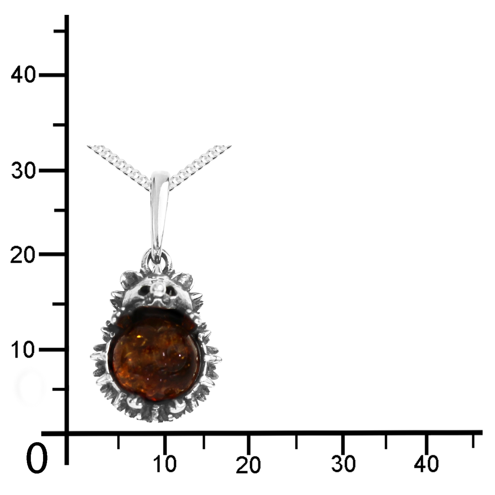 OSTSEE-SCHMUCK Kette und Anhänger Set »- Igel - Silber 925/000 - Bernstein«