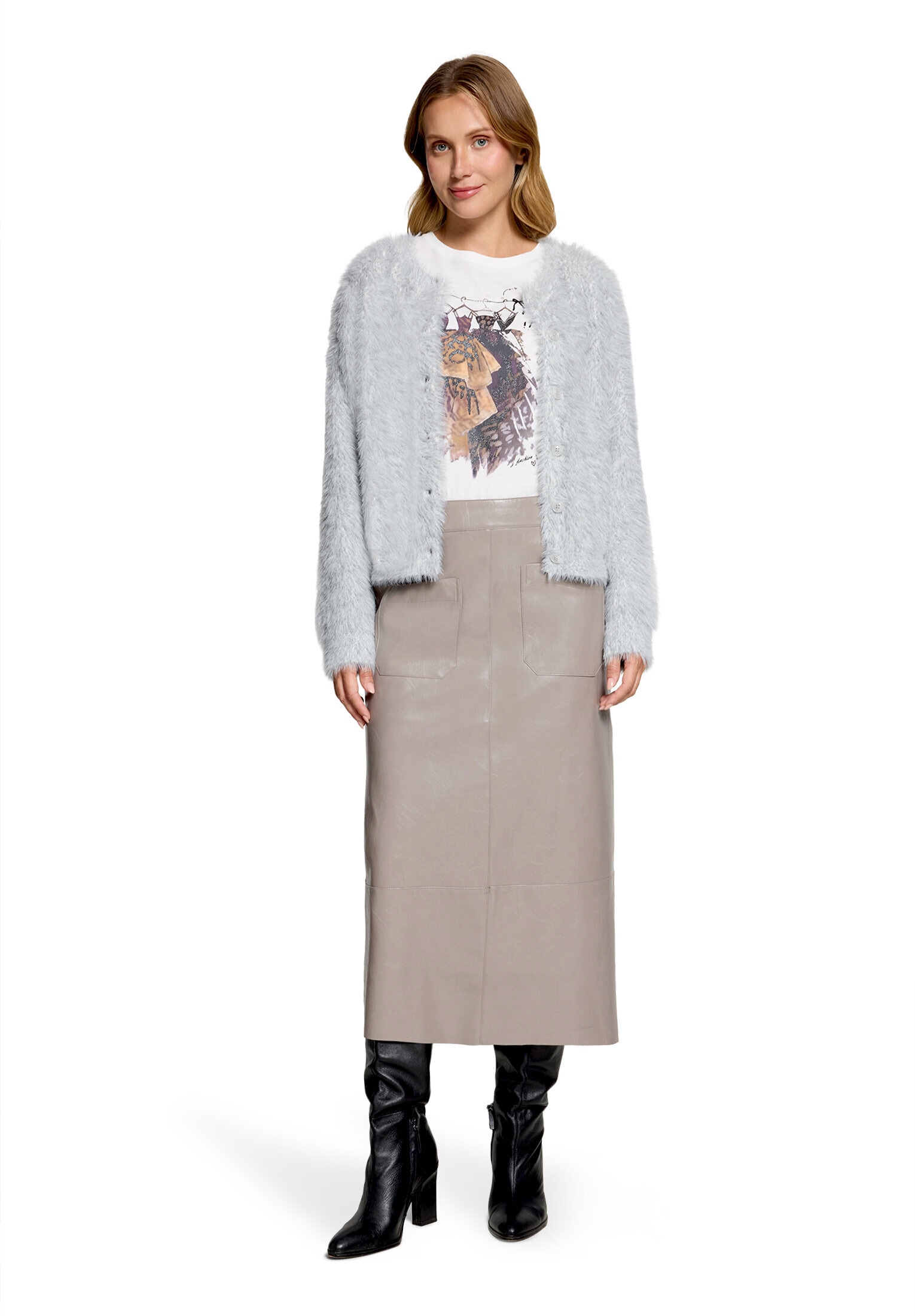 Cartoon Cardigan »Strick-Cardigan mit Rundhalsausschnitt«