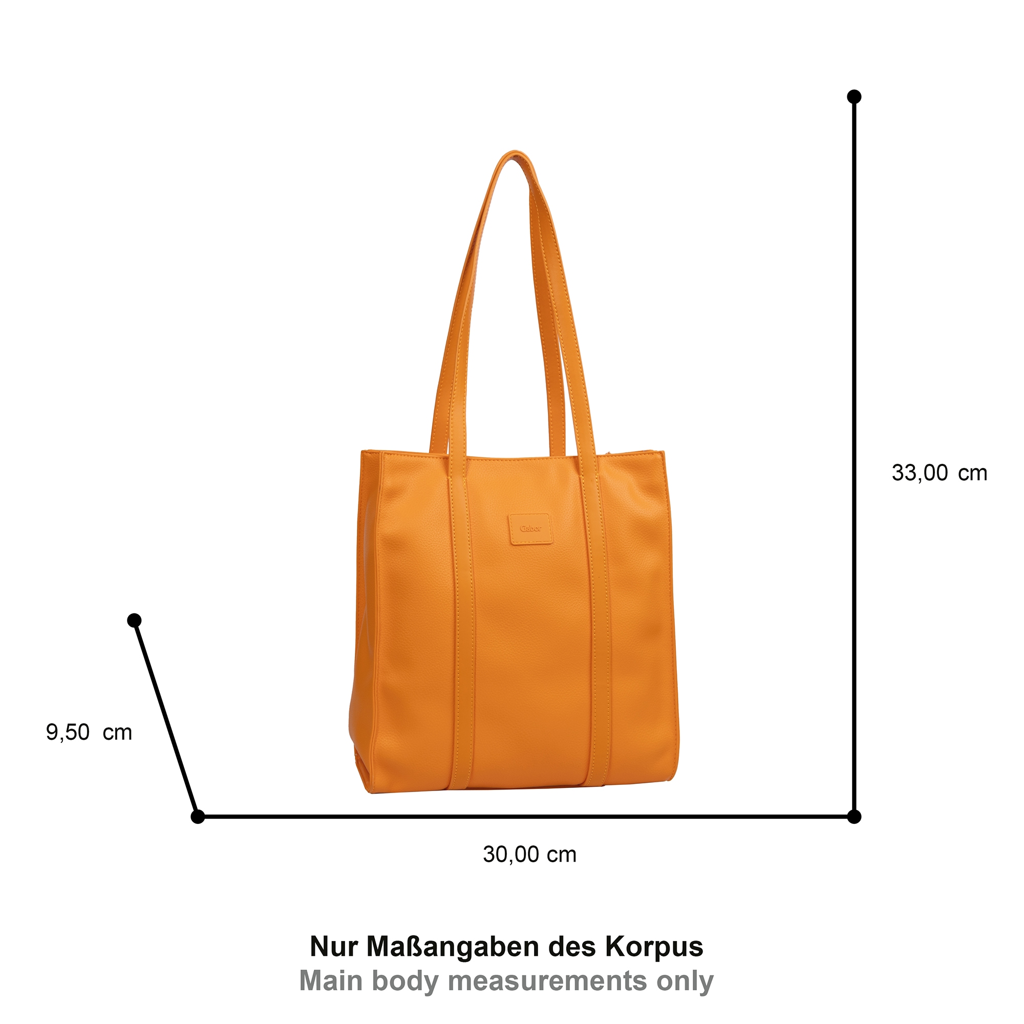 Gabor Shopper »Elfie«, aus fein genarbtem, glattem Kunstleder und mit einem Logo Rubber Patch