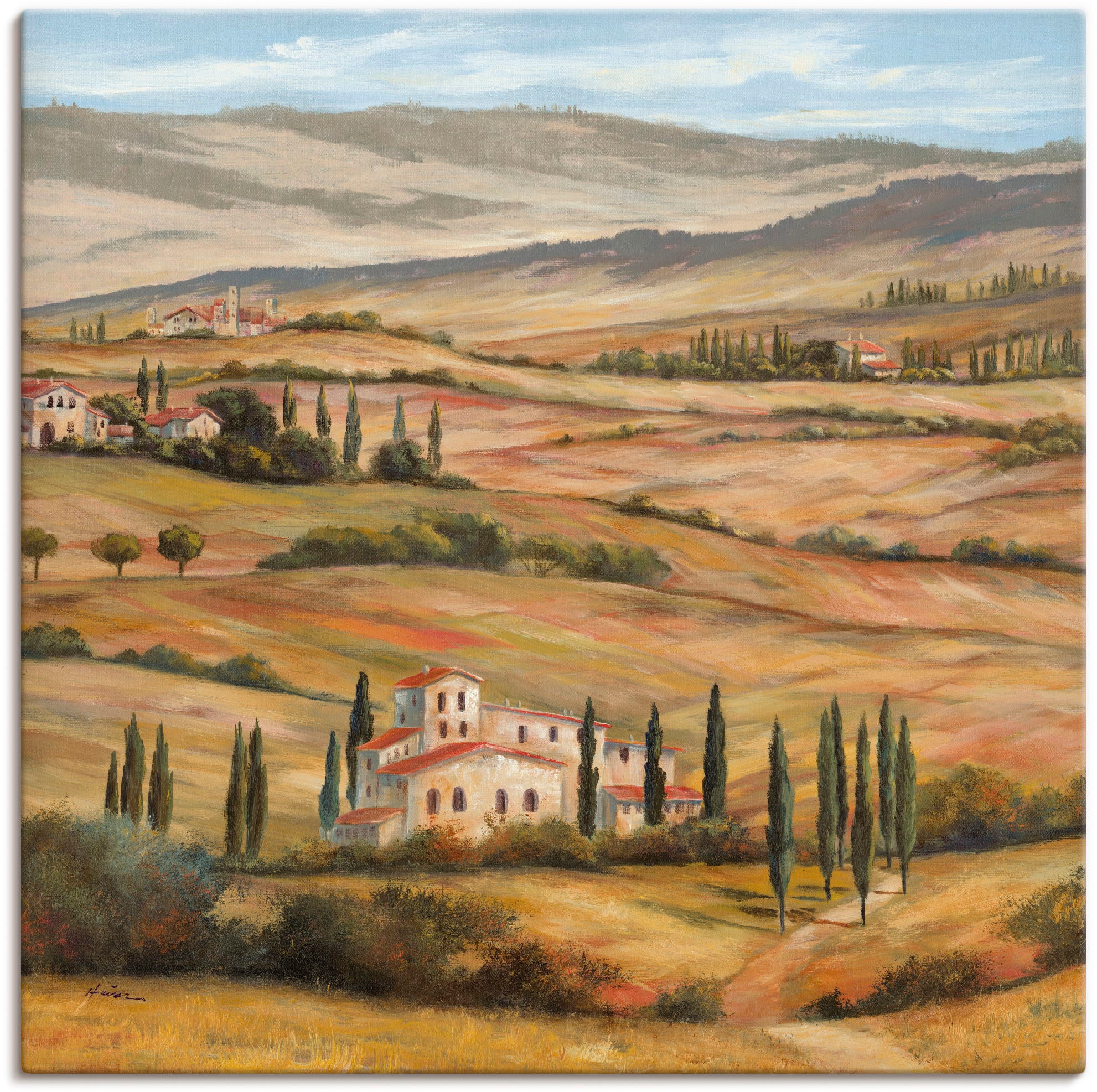 Artland Wandbild »Toskanisches Tal«, (1 Größen Europa, oder als Bilder OTTO in von versch. Wandaufkleber online Leinwandbild, St.), bei Poster