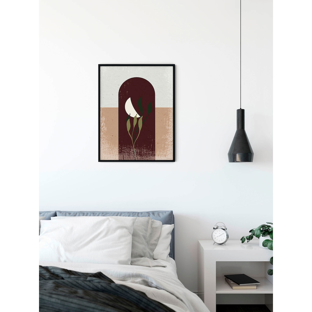 Komar Wandbild »Silence Half Moon«, (1 St.), Deutsches Premium-Poster Fotopapier mit seidenmatter Oberfläche und hoher Lichtbeständigkeit. Für fotorealistische Drucke mit gestochen scharfen Details und hervorragender Farbbrillanz.