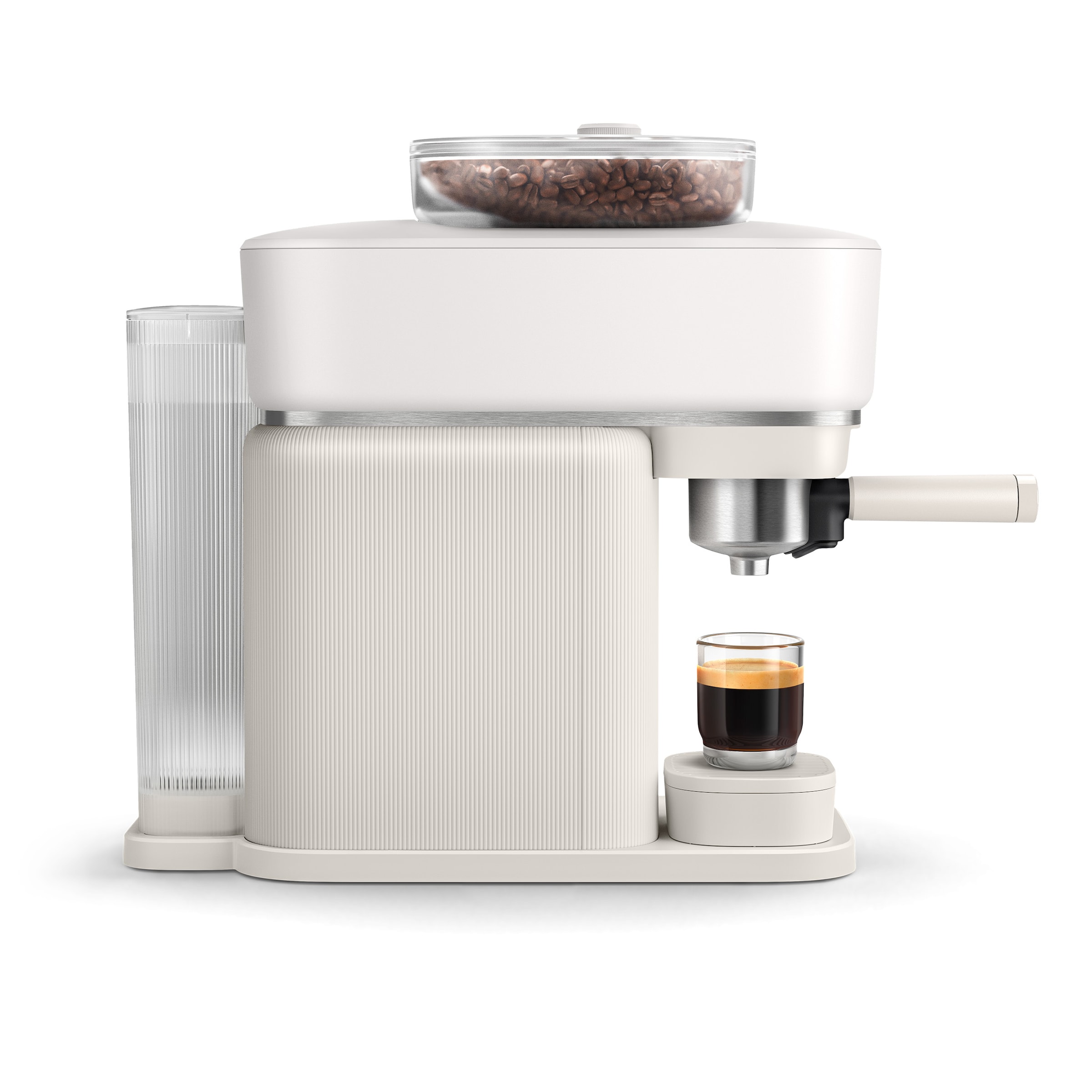 PHILIPS baristina Espressomaschine »mit Bean swap BAR320/00 mit Mahlwerk für ganze Bohnen«, Dualer Bohnenbehälter, Naturweiß​