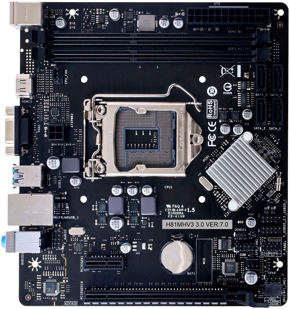 Biostar Mainboard »H81MHV3 3.0 H81«