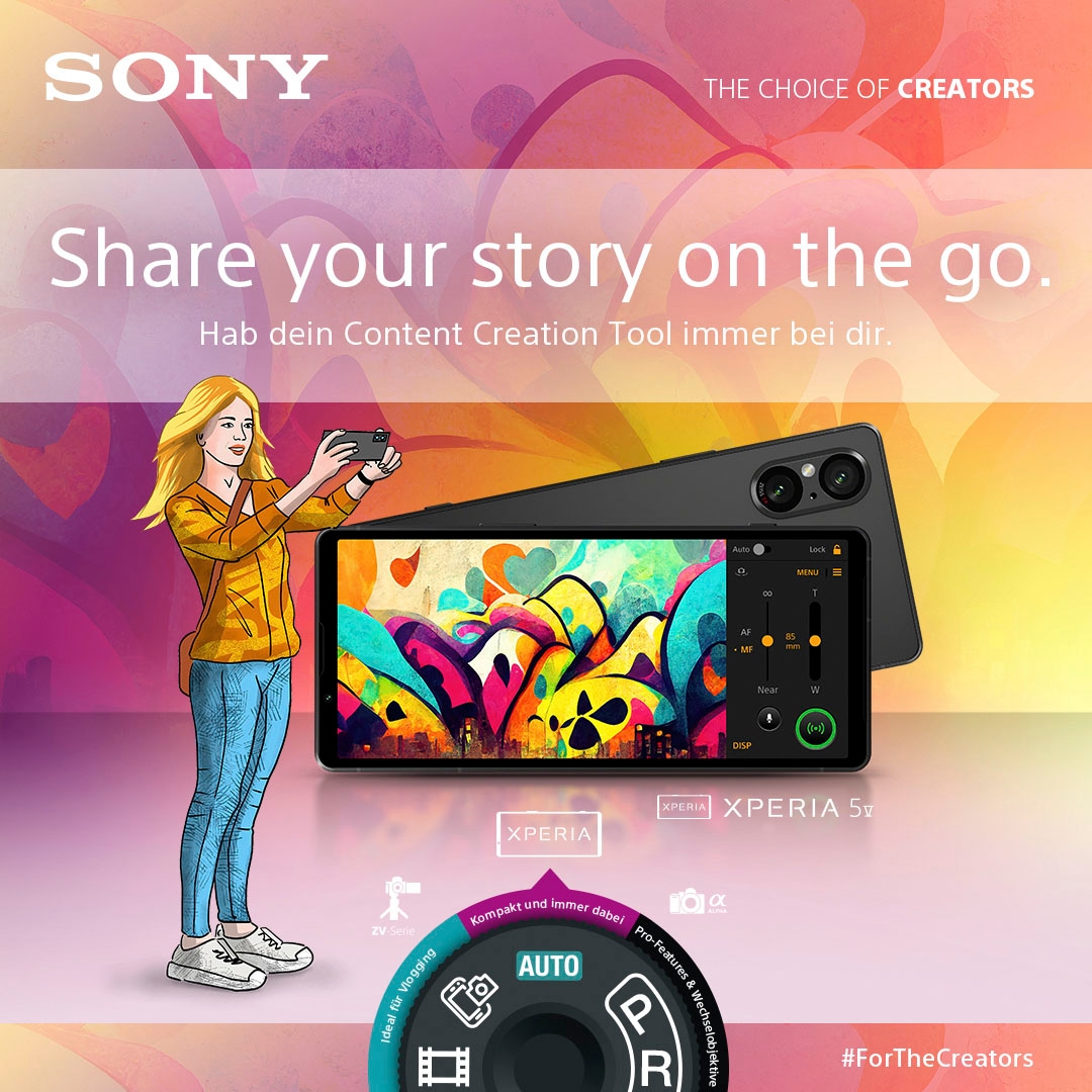 Sony Smartphone »XPERIA 5V«, bei GB OTTO 15,49 128 Kamera 12 cm/6,1 jetzt MP schwarz, Zoll, Speicherplatz