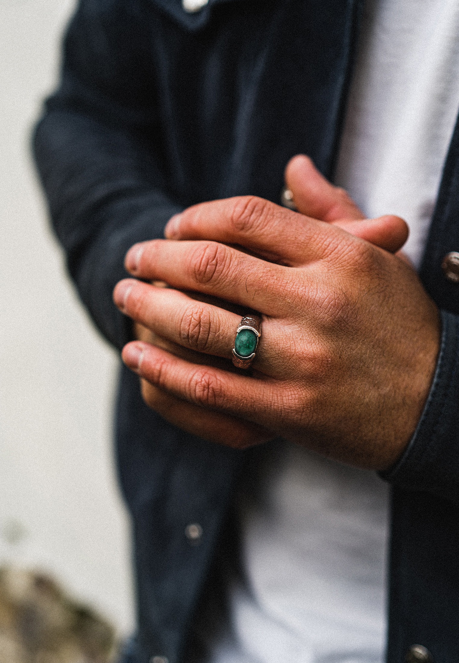 HAZE & GLORY Fingerring »Ring Herren Liberty - Afrikanischer Türkis 925 Silber«