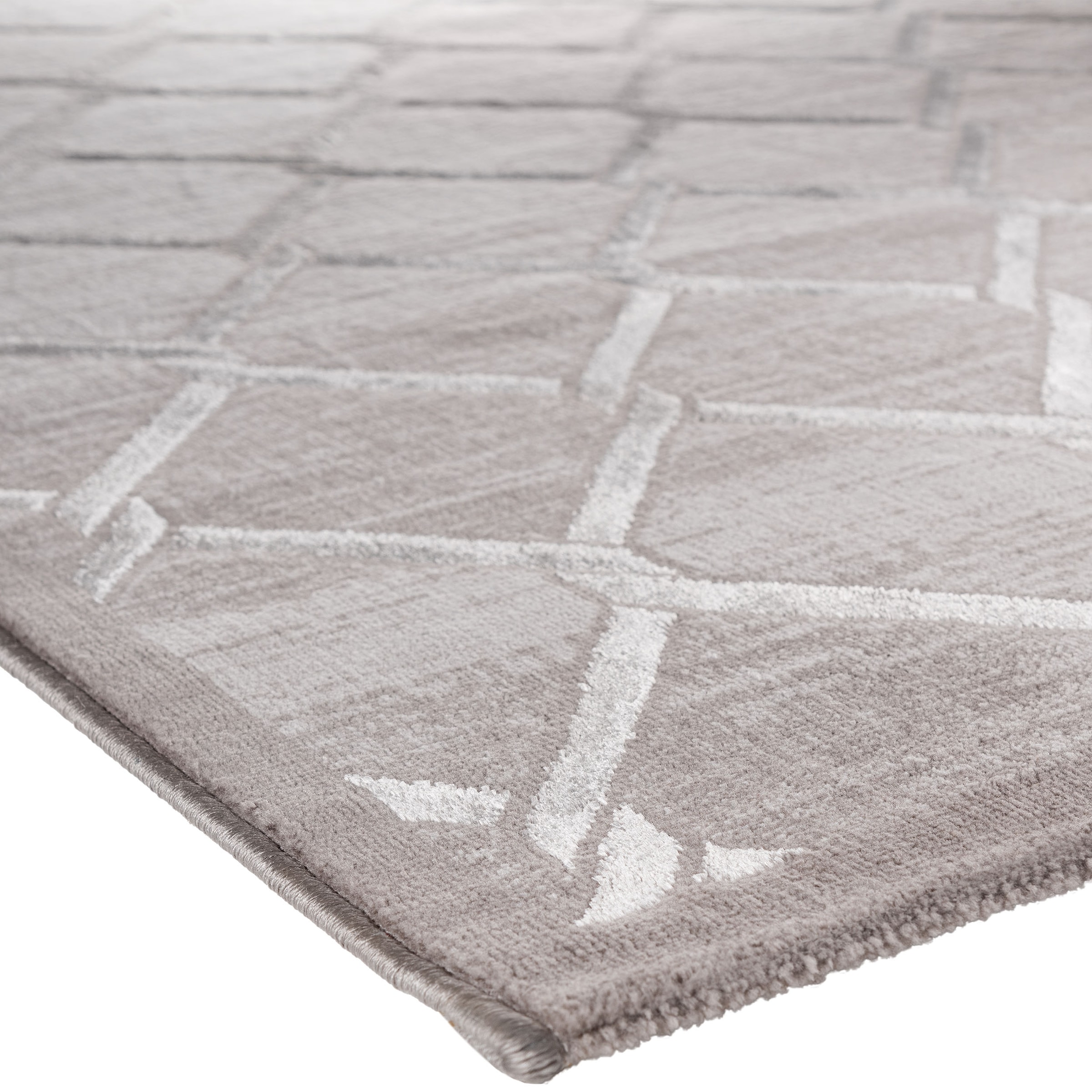 Sehrazat Teppich »Lara 700«, rechteckig, 10 mm Höhe, Hoch-Tief-Struktur, mit Glanz, Wohnzimmer