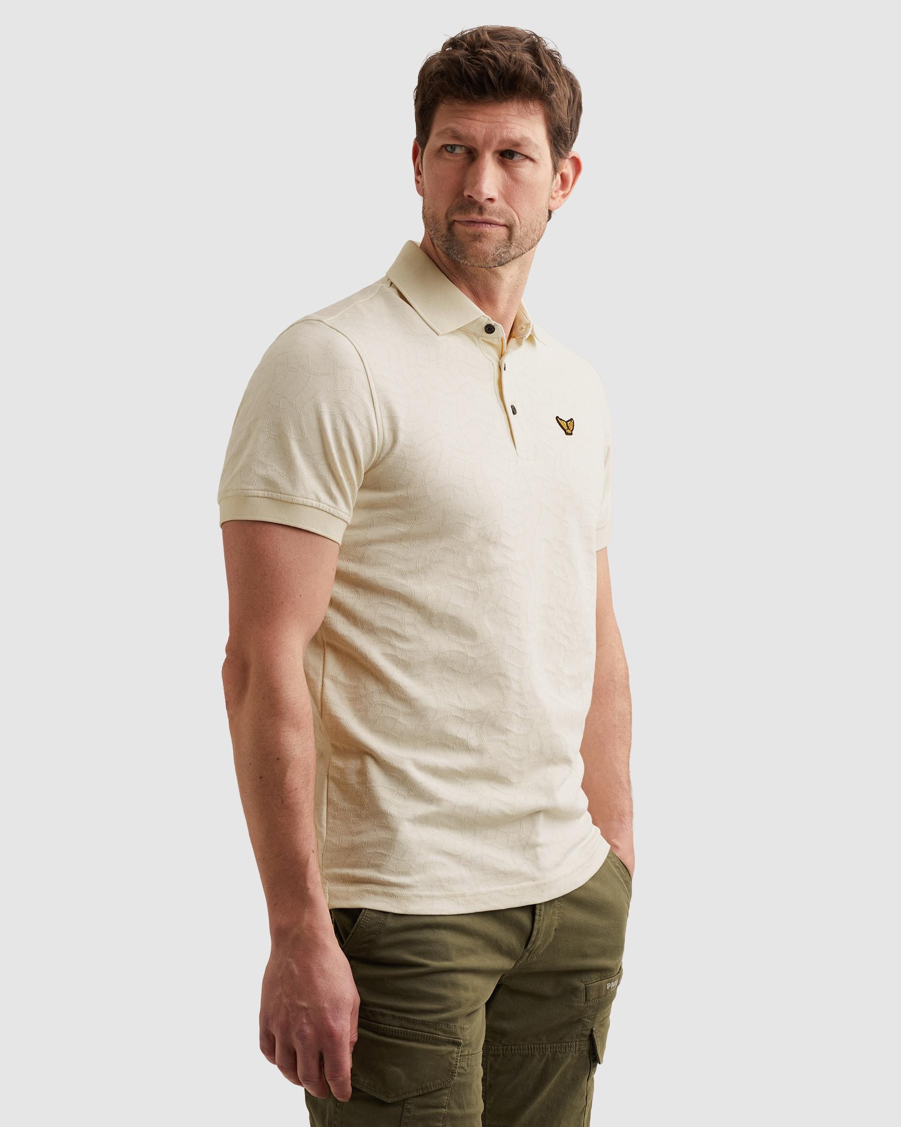 PME LEGEND Poloshirt »Short sleeve polo jersey jacquard« mit Logo Stickerei