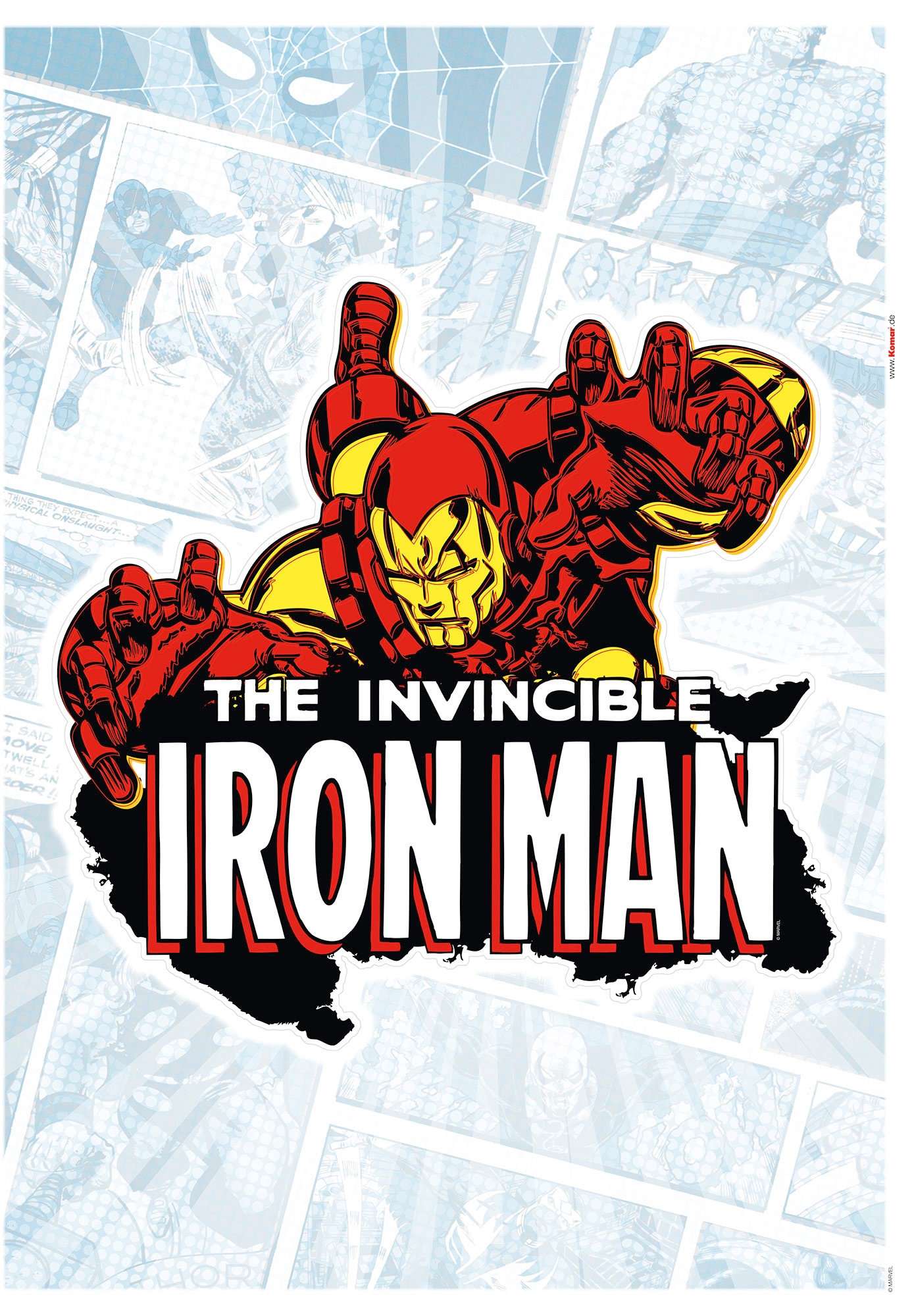 Komar Wandtattoo »Iron Man Comic Classic«, (1 St.), 50x70 cm (Breite x Höhe), selbstklebendes Wandtattoo