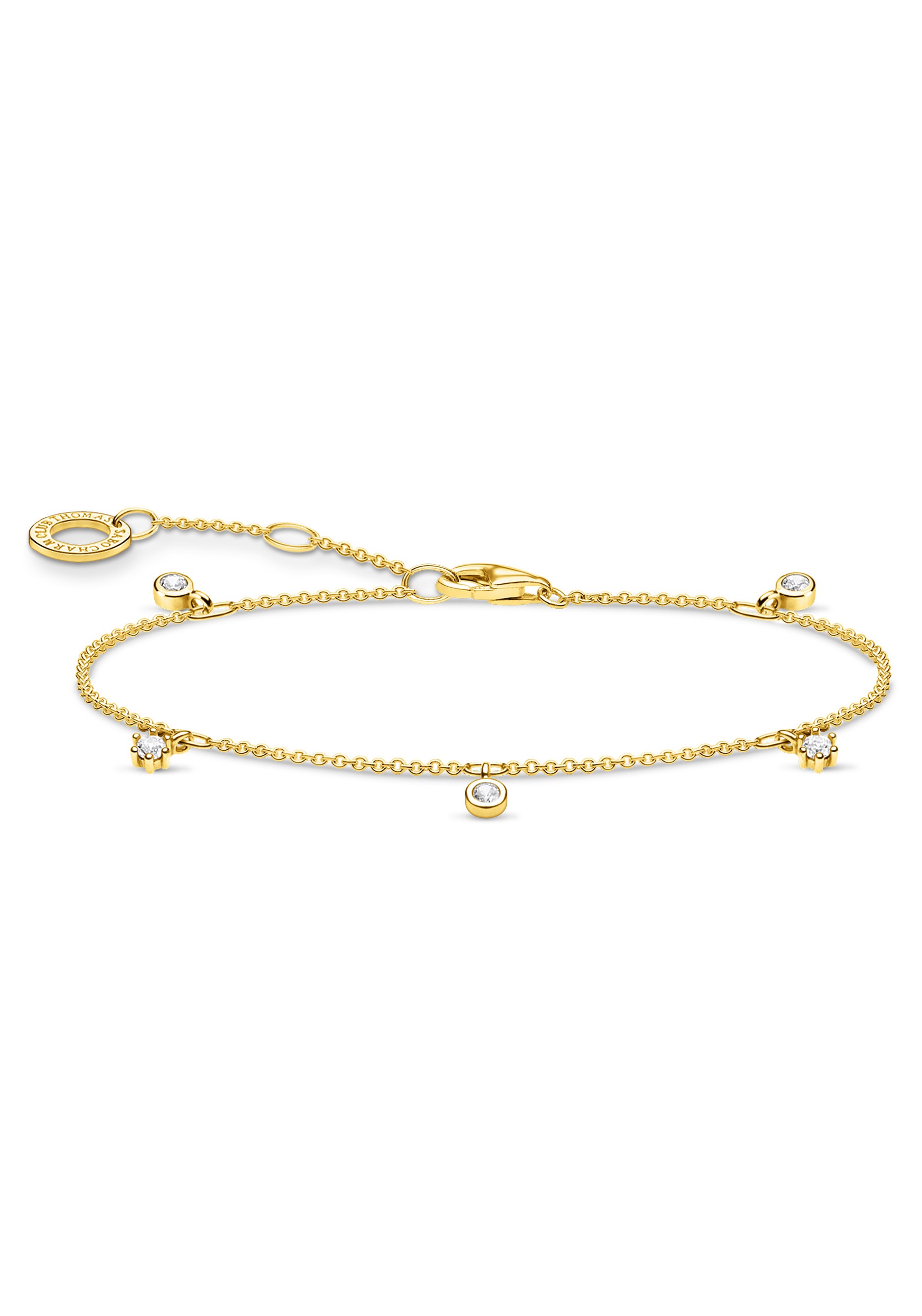 THOMAS SABO Armband »weiße Steine, A1998-414-14-L19v«, mit Zirkonia