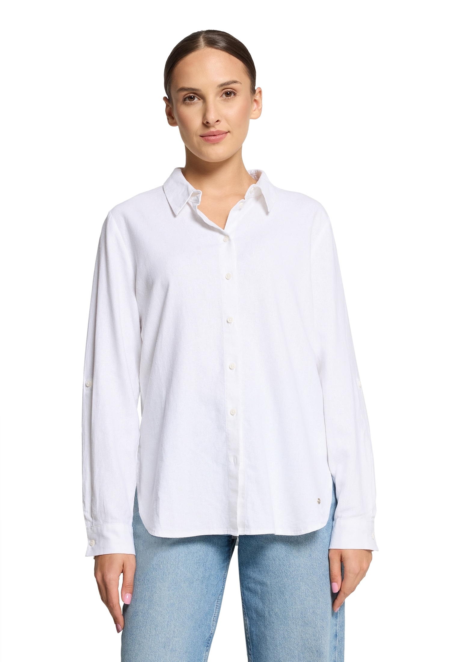 Betty&Co Klassische Bluse »Leinenbluse langarm«