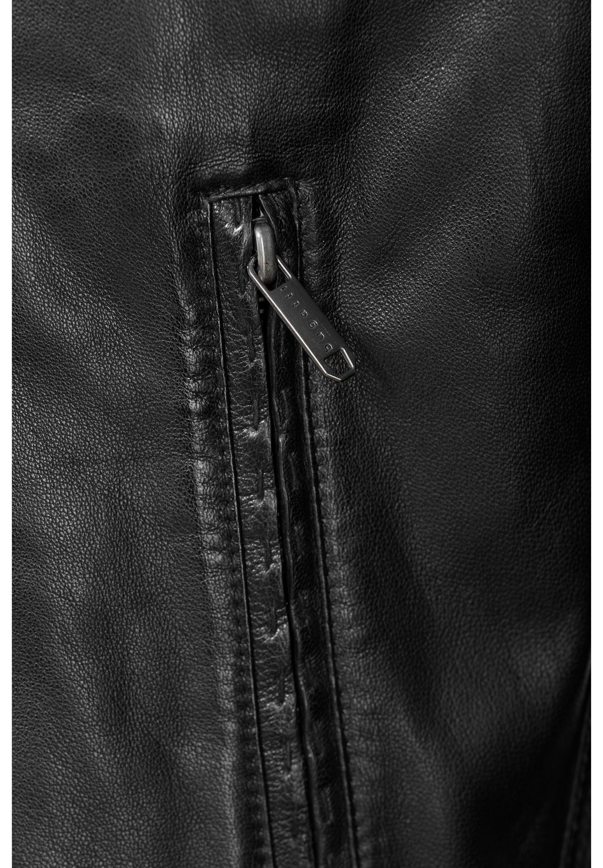 bugatti Lederjacke »BULUCIANO« ohne Kapuze bequeme Passform