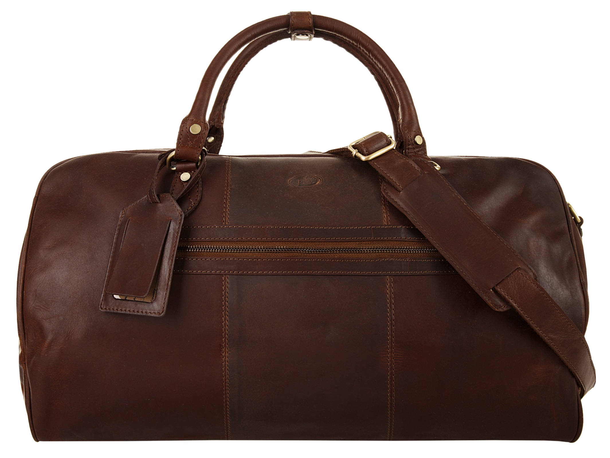 Piké Damen Reisetasche echt Leder in braun, Größe B/H/T: 54 cm x 29 cm x 27 cm onesize