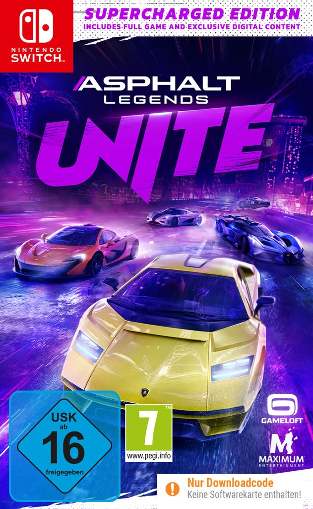 Spielesoftware »Asphalt Legends UNITE: Supercharged Edition (Code in a Box)«, Nintendo...