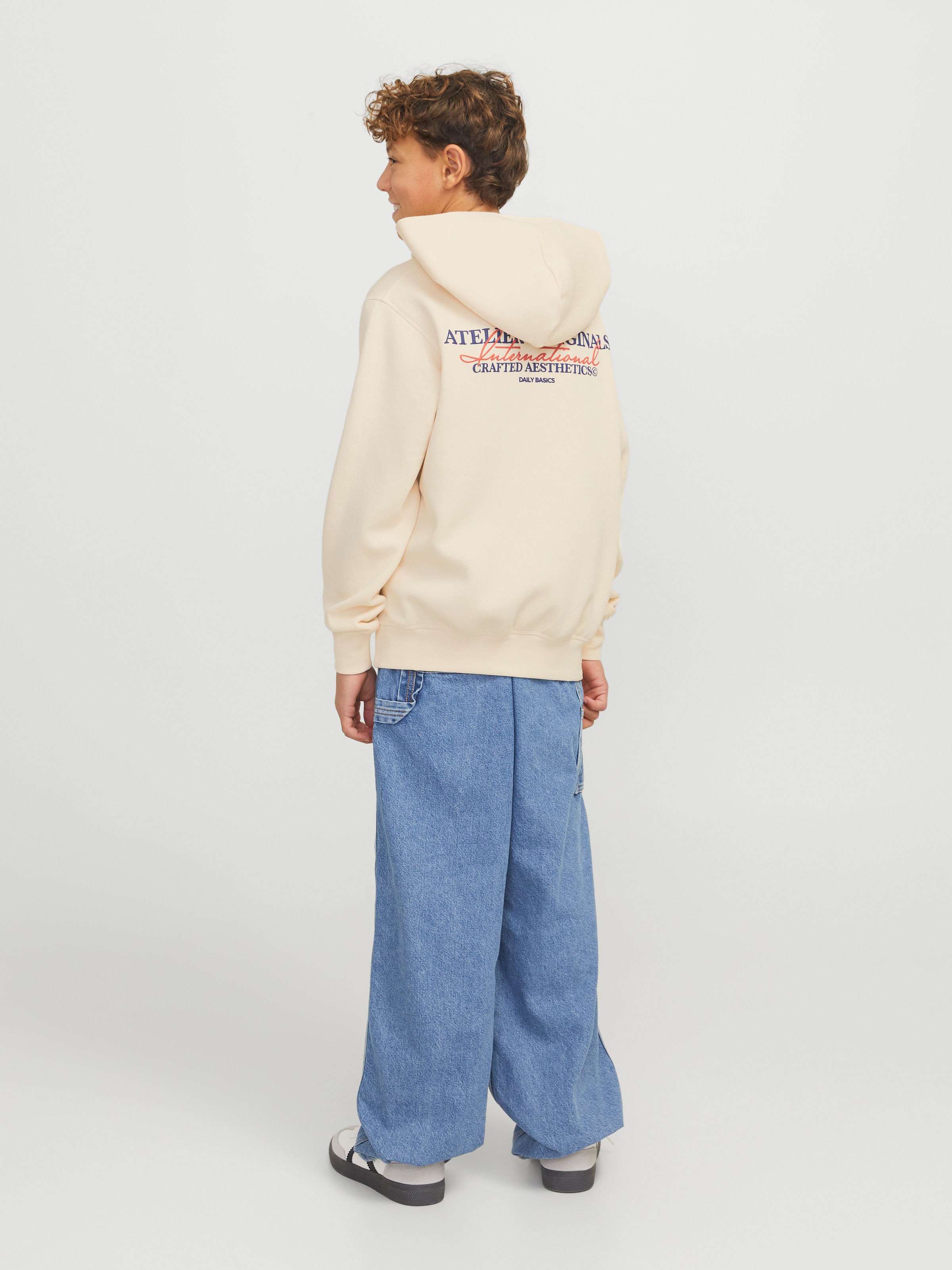 Jack & Jones Junior Kapuzensweatshirt »JORISLINGTON BACK SWEAT HOOD SN JNR«