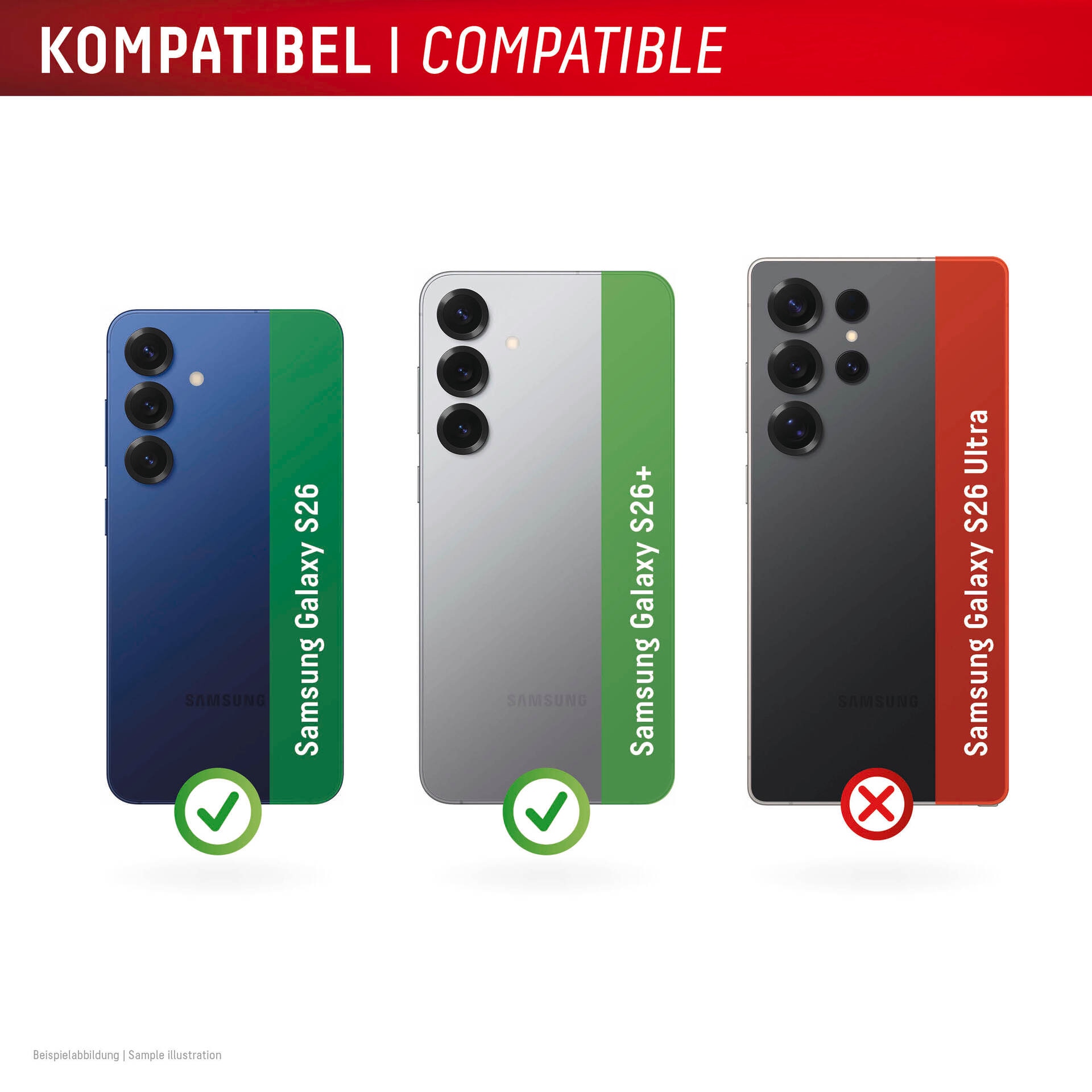 Displex Kameraschutzglas »Camera Lens Glass All-In-One Protector Full Cover« für Samsung Galaxy S26;Samsung Galaxy S26+ Kameraschutzfolie, Schutzfolie, Lens Protector, kratz- & stoßfest