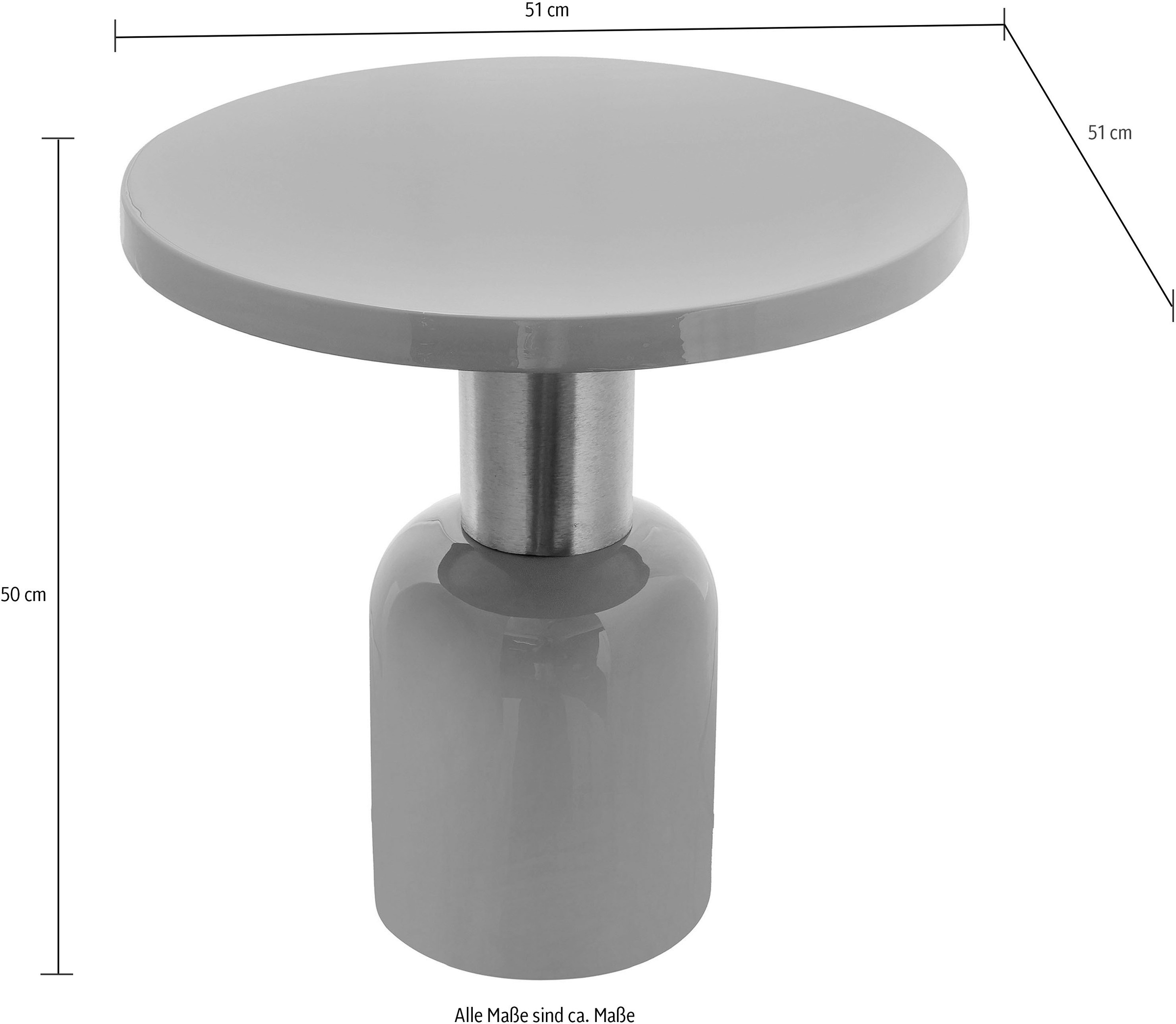 Kayoom Beistelltisch »Art Deco 125, Abstelltisch aus Metall,funktional und stabil«, (1 St.), Dekorativ, glanzvolle Lackierung, stilvolles Design