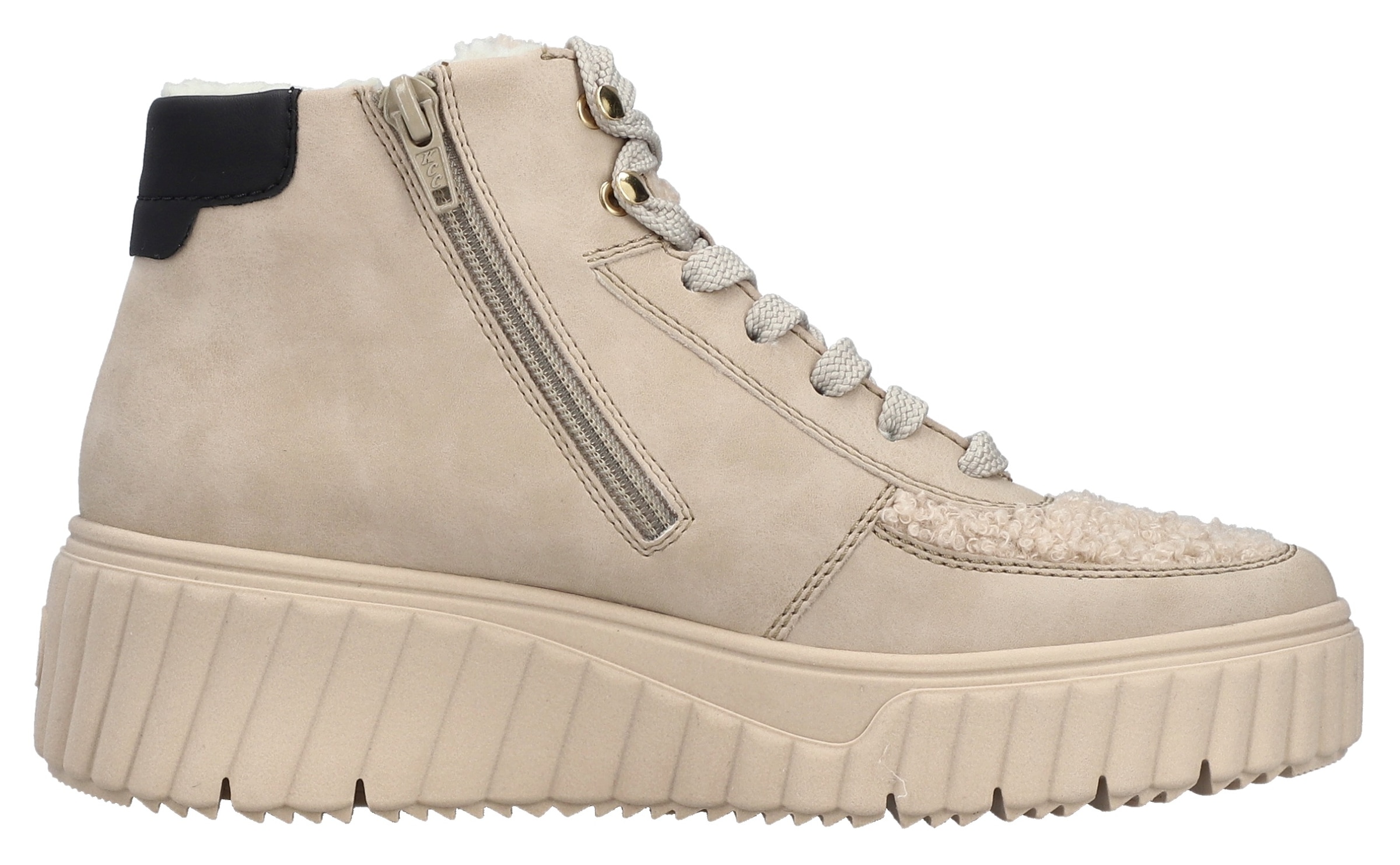 Rieker Winterboots  Schnürboots, High Top Sneaker, Stiefelette mit gepolstertem Schaftrand