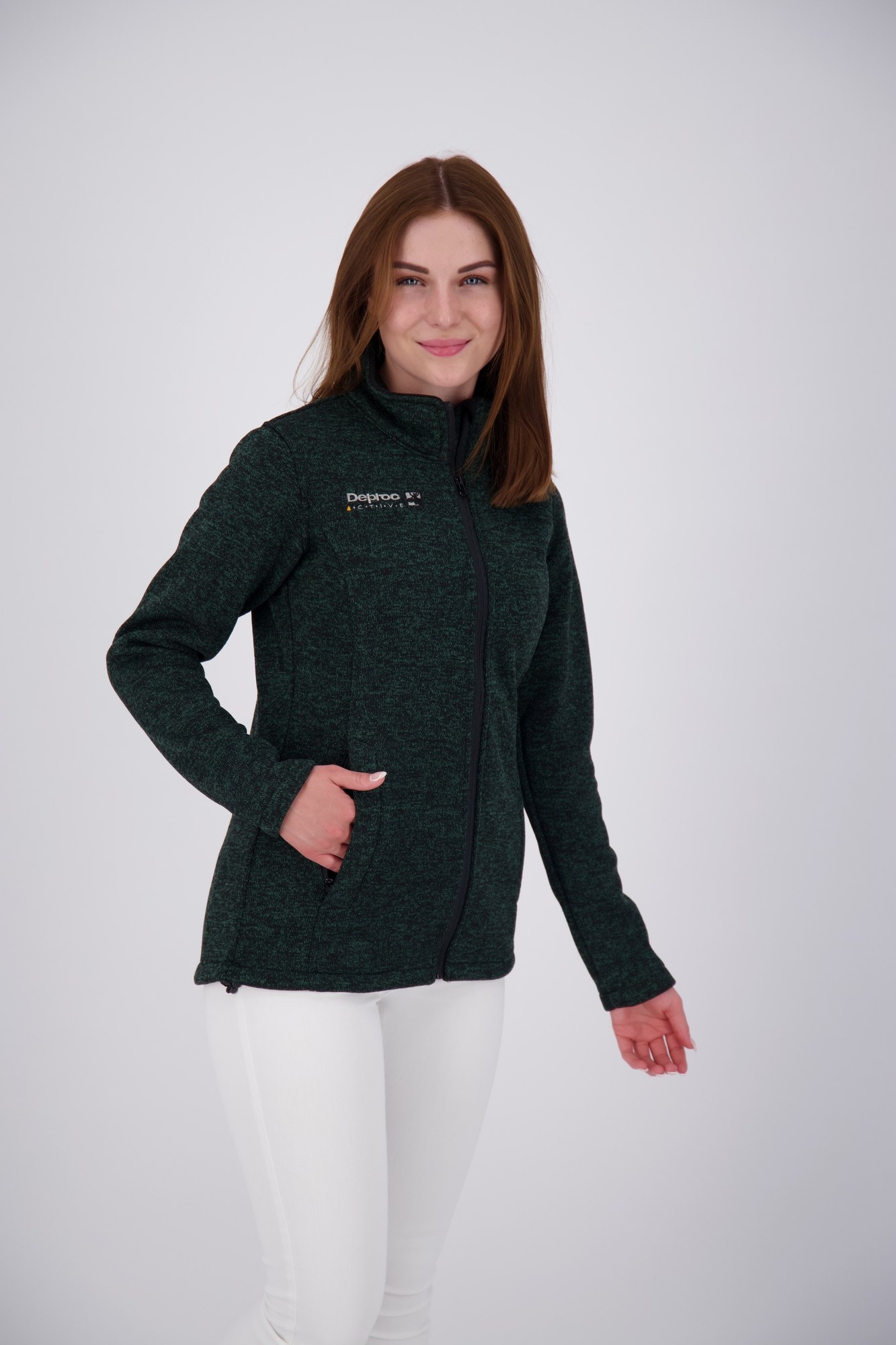DEPROC Active Strickfleecejacke »ELKFORD WOMEN« auch in Großen Größen erhältlich