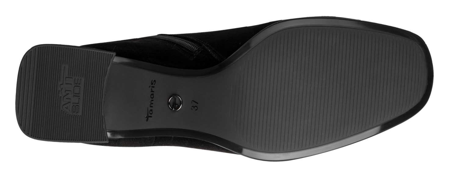 Tamaris Stiefelette  , Blockabsatz, Partystiefelette in veganer Verarbeitung