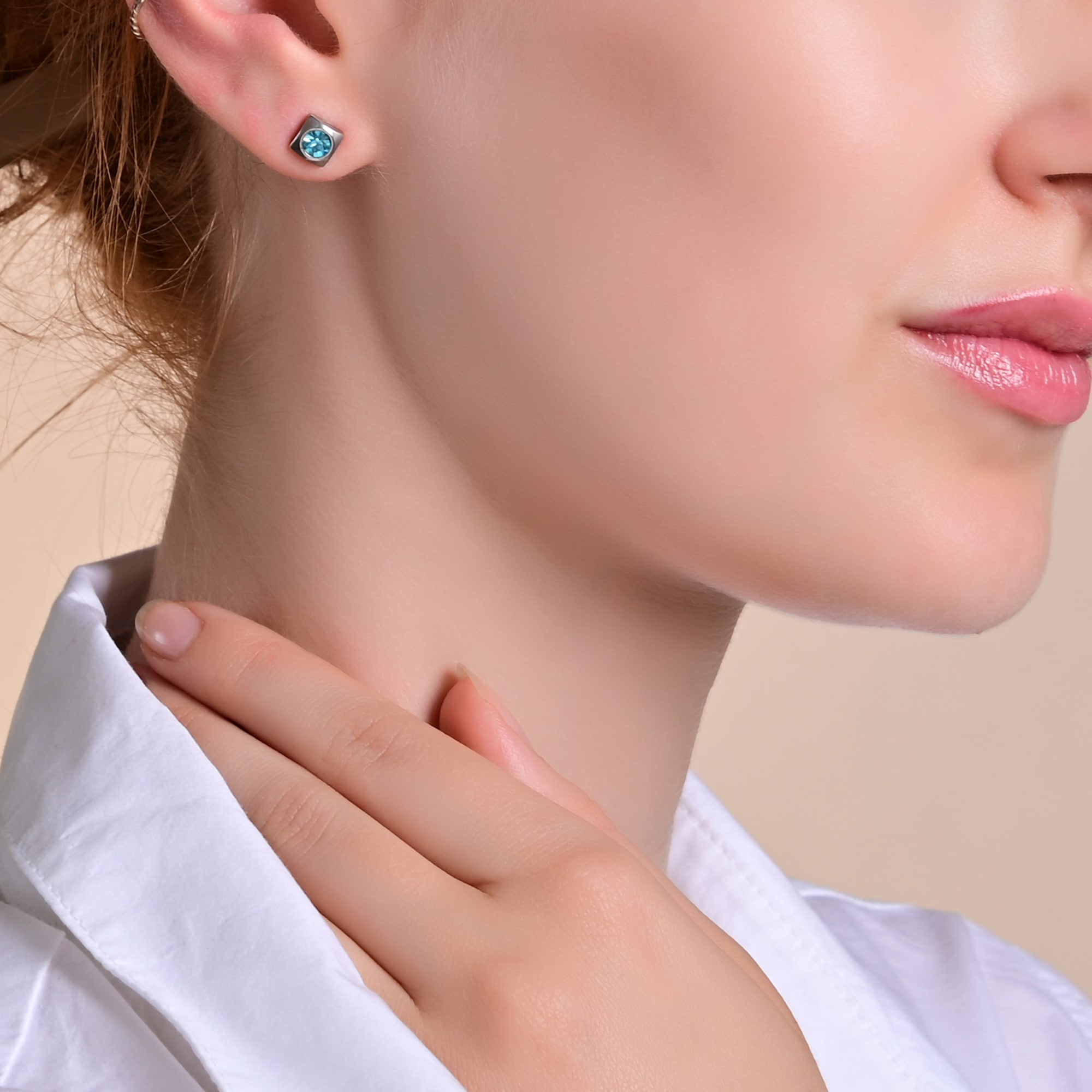 Adelia´s Paar Ohrstecker »Damen Ohrringe ¿ Ohrstecker aus Edelstahl mit Strass Steinchen«