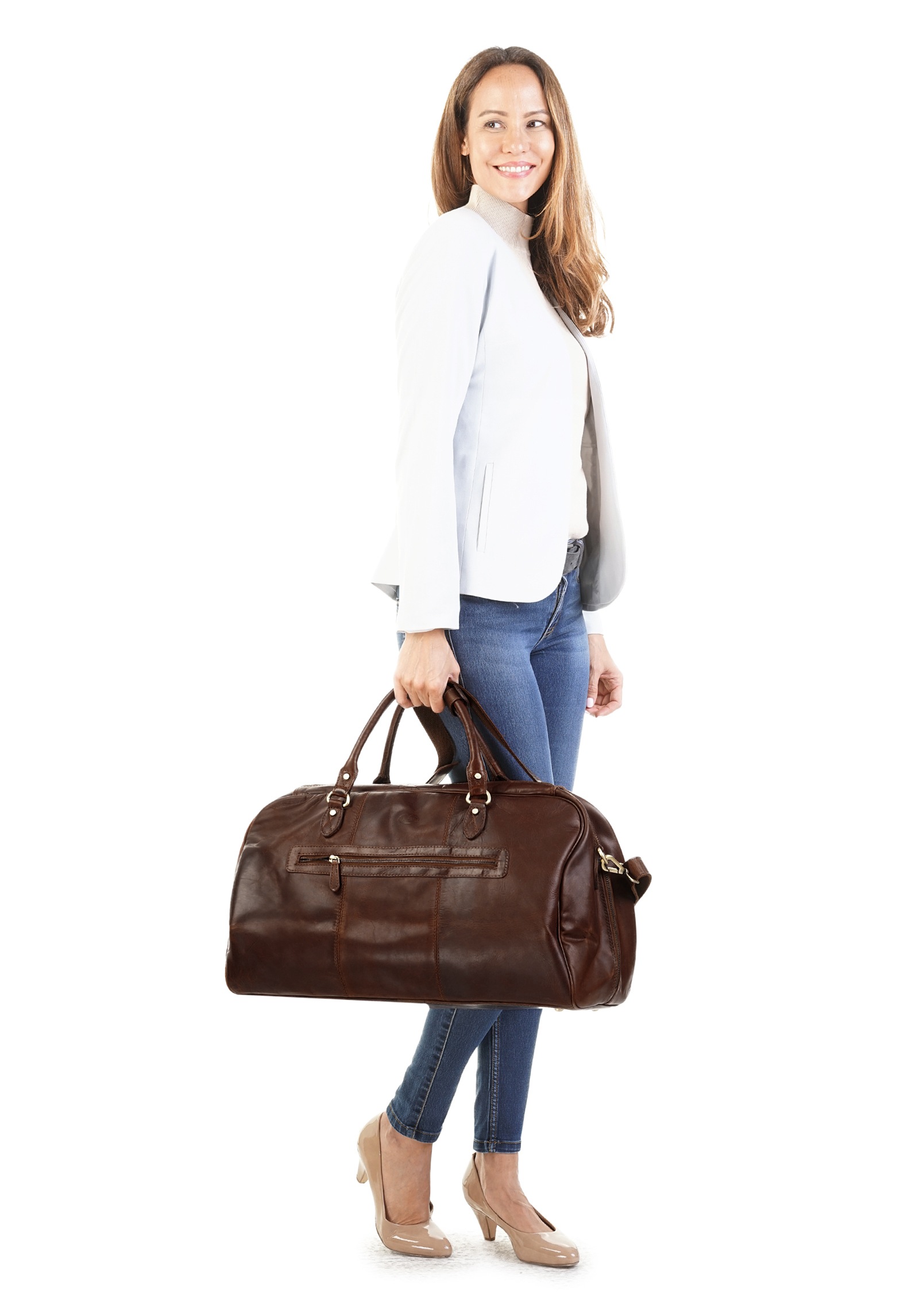 Piké Reisetasche, echt Leder