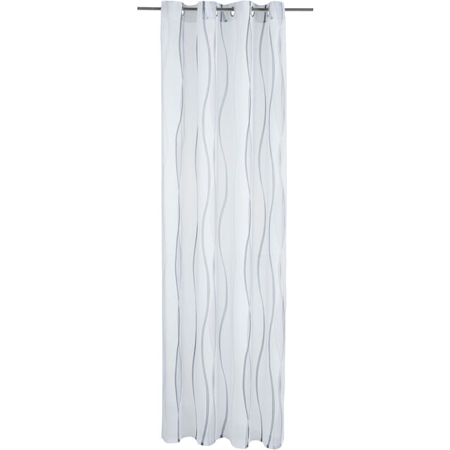 my home Gardine »Dimona«, (2 St.), 2-er Set, transparent, Voile, Polyester,  Wellen im OTTO Online Shop