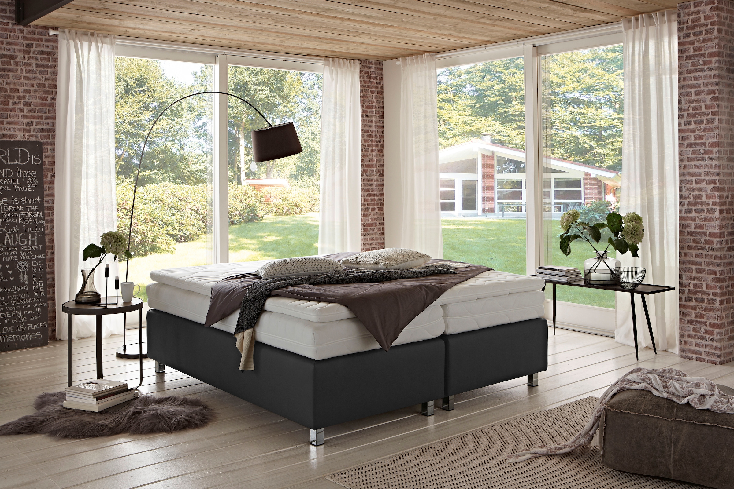 Westfalia Schlafkomfort Boxspringbett »London in den Breiten 160x200, 180x200cm & 200x200cm«