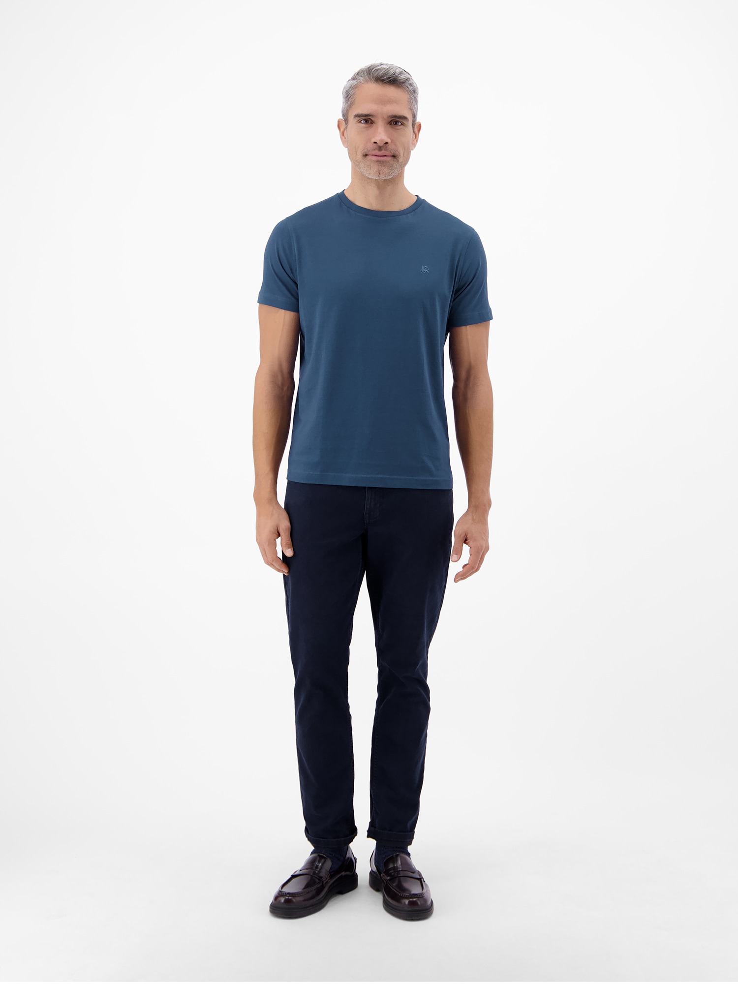 LERROS T-Shirt »T-Shirt mit Rundhalsausschnitt« Herren Shirt aus 100% Baumwolle, einfarbig, Jersey-Qualität