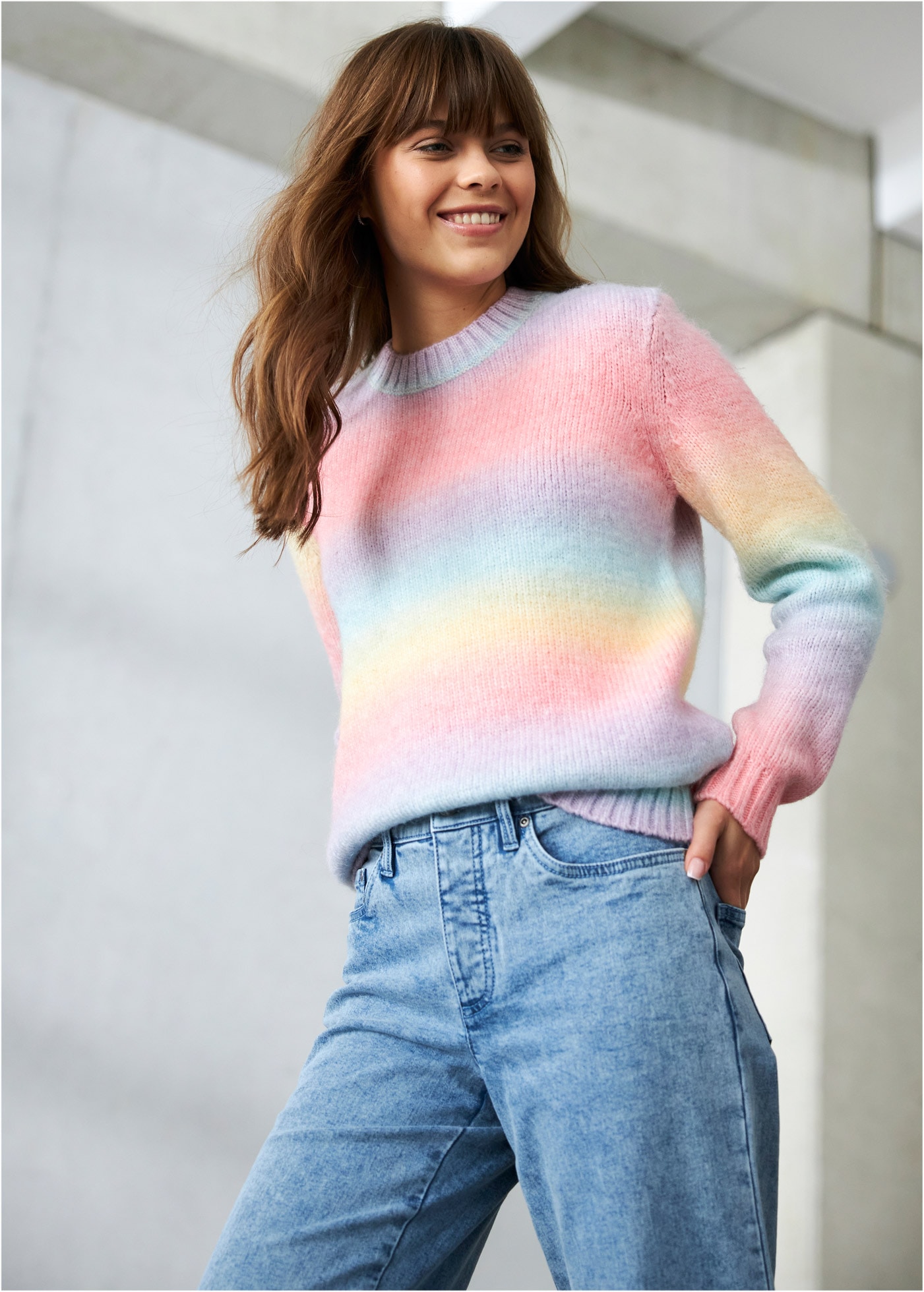 bonprix Strickpullover »Grobstrick-Pullover aus weichem Woll-Mix« Grobstrick-Pullover aus weichem Woll-Mix