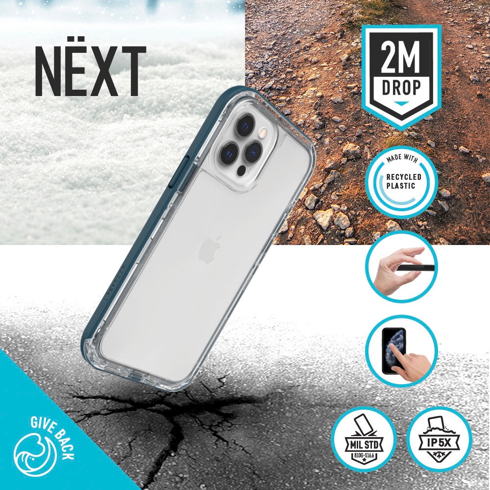 LIFEPROOF Handyhülle »Next für Apple iPhone 12 Pro Max«, iPhone 12 Pro Max, transparente Hülle