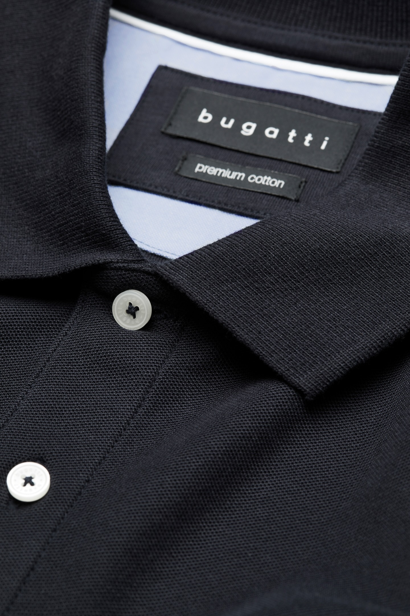 bugatti Poloshirt, mit körpernaher Passform
