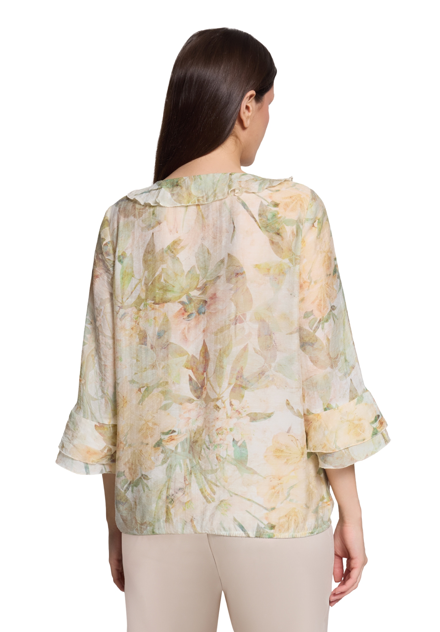 Cartoon Rüschenbluse »Rüschenbluse mit 3/4 Arm«