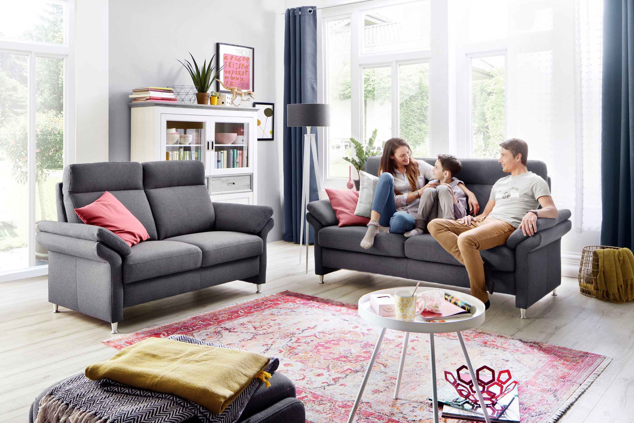 Home affaire 3-Sitzer »Mailand«, mit komfortablem Federkern-Sitz, wahlweise mit Move-Funktion