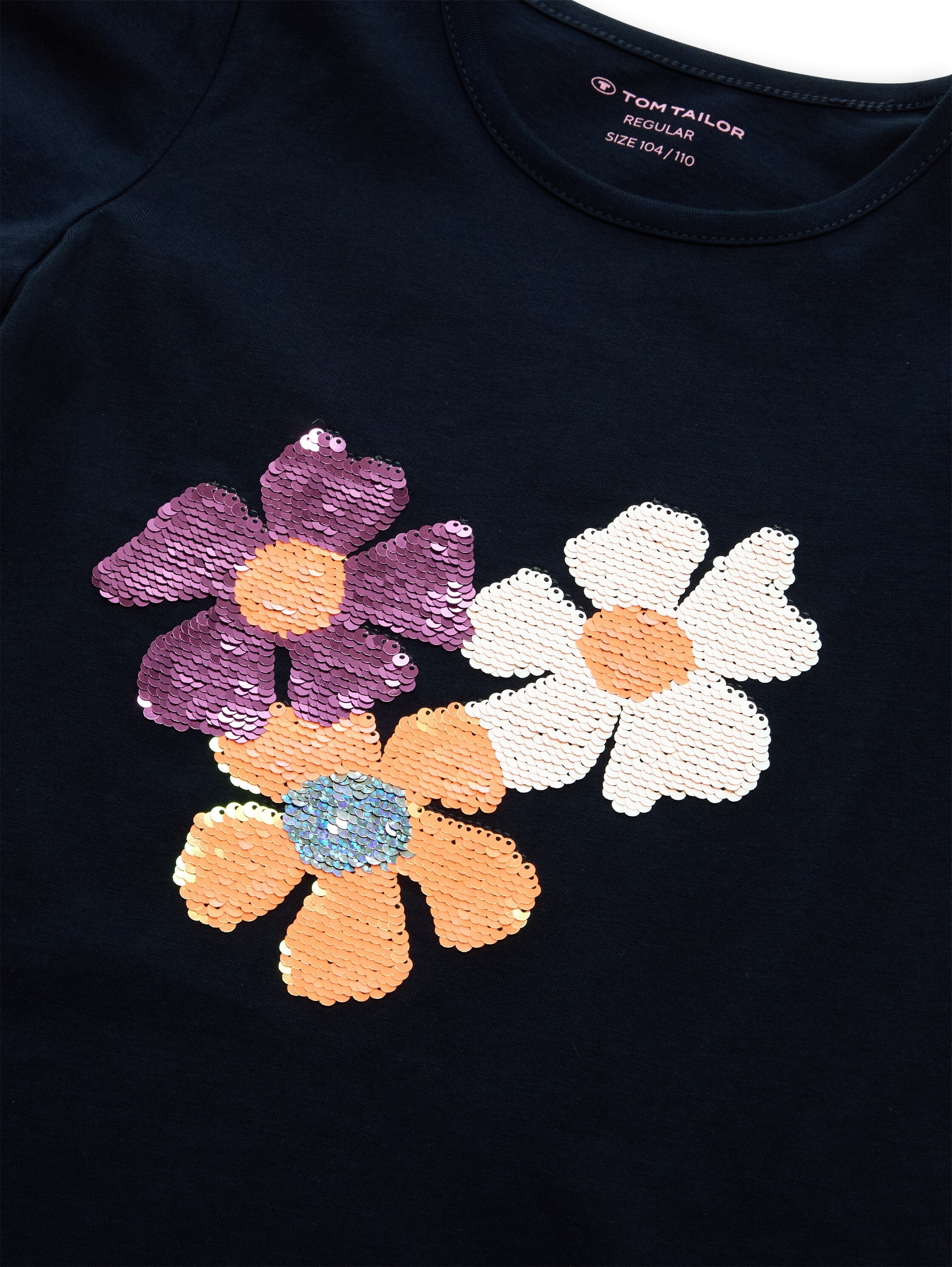 TOM TAILOR T-Shirt mit Wendepailletten