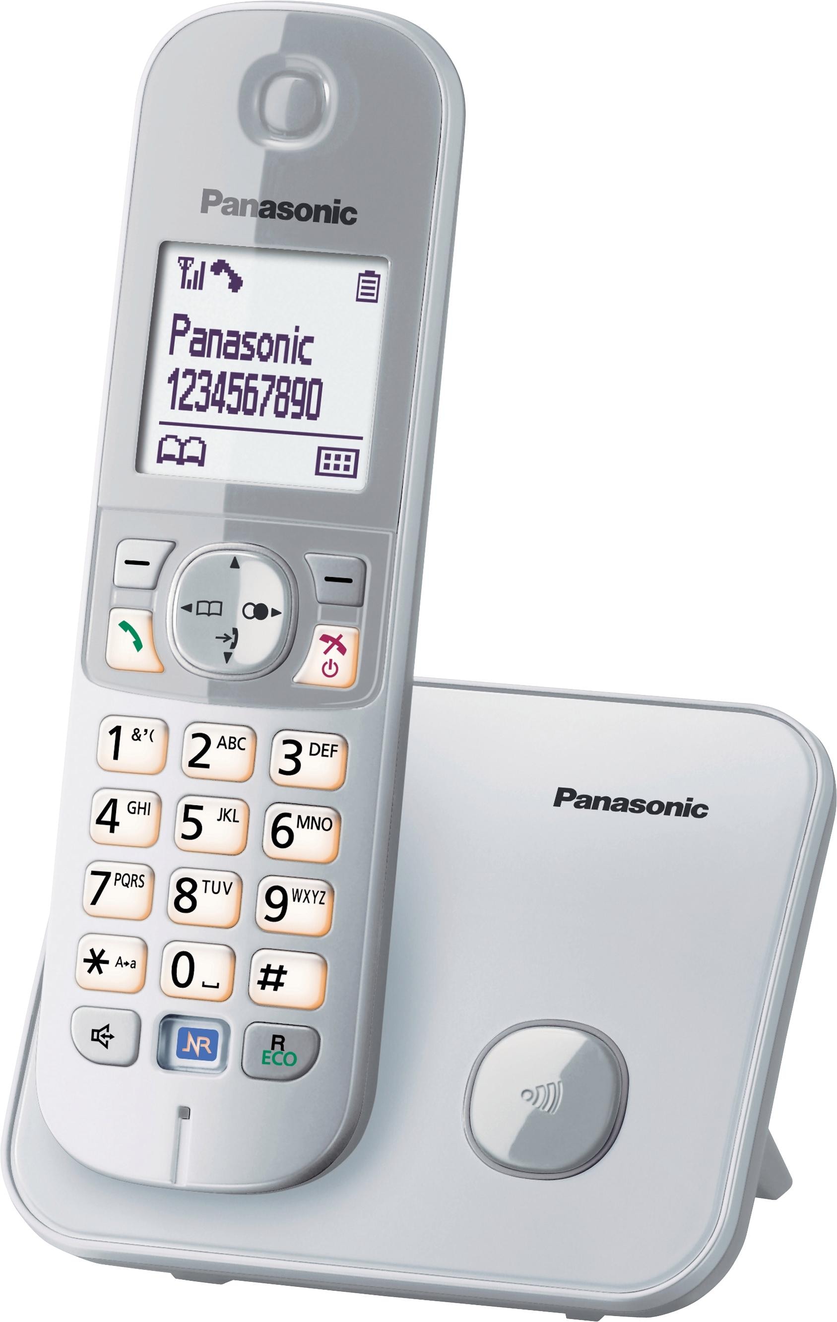 Panasonic Schnurloses DECT-Telefon »KX-TG6811GS«, (Mobilteile: 1), mit Anrufer- und Wahlsperre
