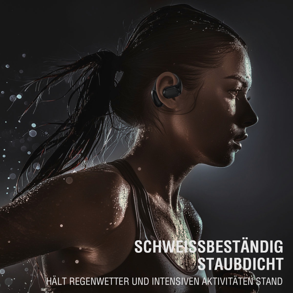 4smarts wireless Kopfhörer »SkyBuds Sport OWS«, A2DP Bluetooth, Freisprechfunktion-On-Ear-Erkennung, Open-Ear Design,intelligente LED-Anzeige,intuitive Berührungssteuerung