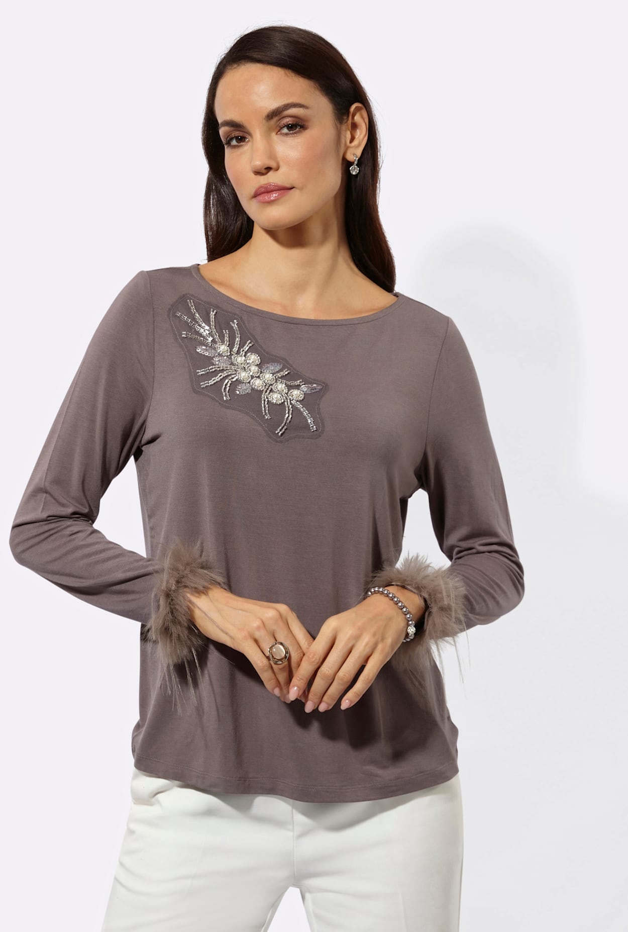 creation L Langarmshirt »Modal-Shirt« 1