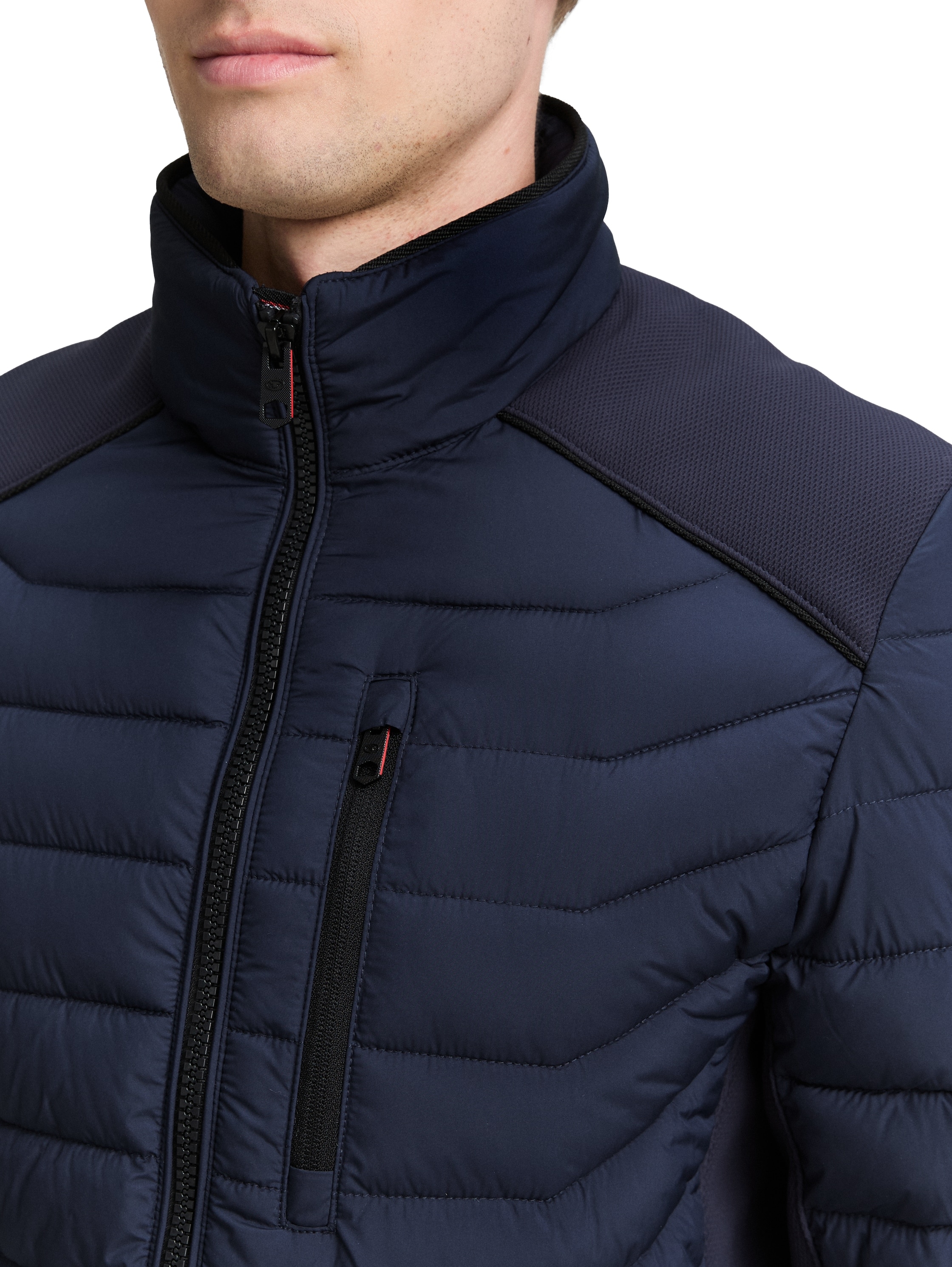 TOM TAILOR Steppjacke, ohne Kapuze, mit Taschen