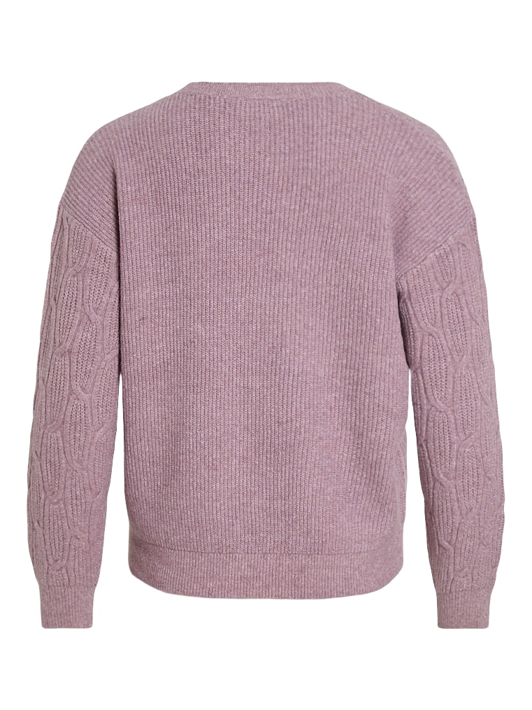 Vila Strickpullover »VILASSIA O-NECK L/S CABEL KNIT TOP -NOOS«