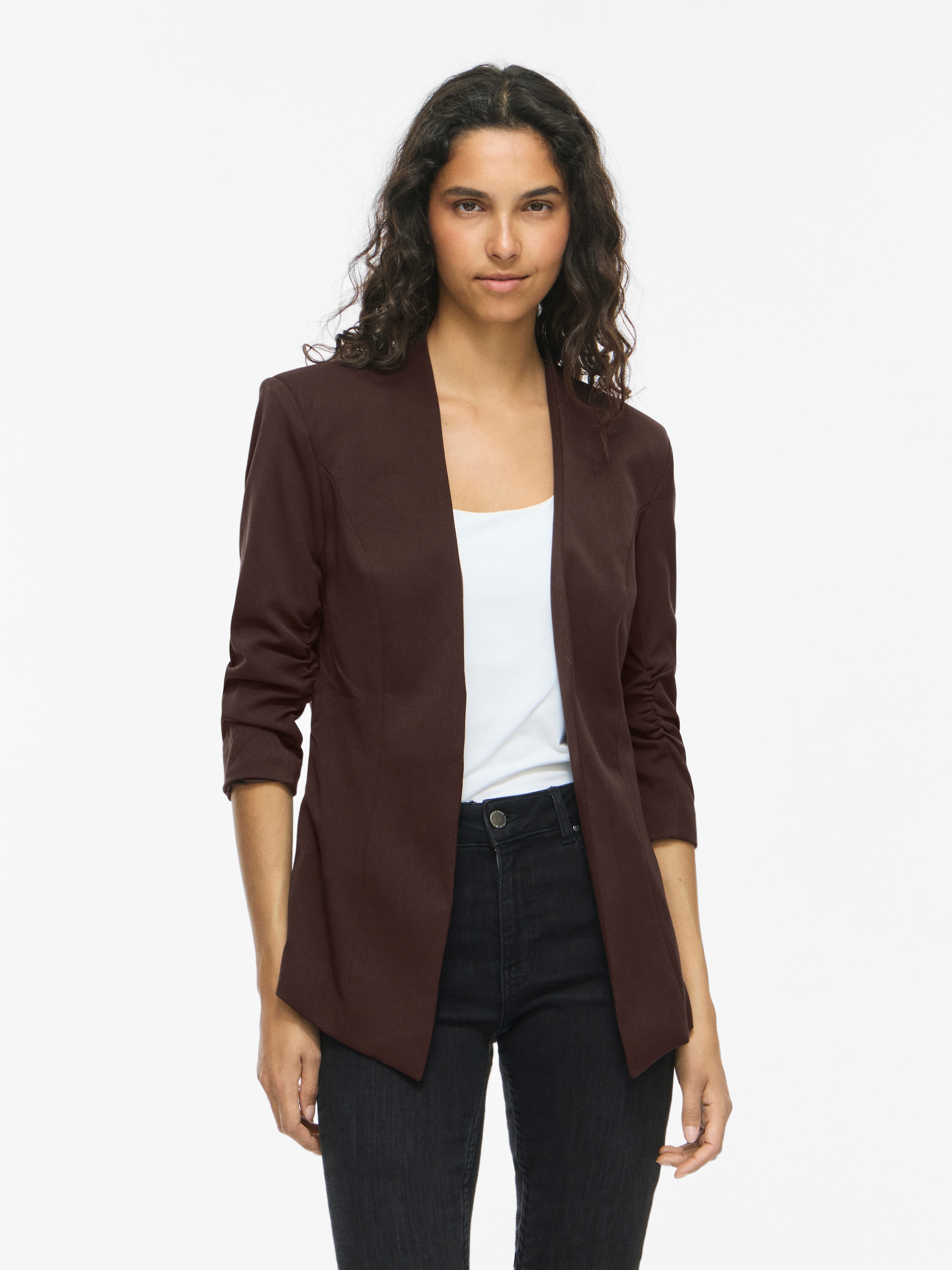 Vila Kurzblazer »VIHER NEW 3/4 BLAZER -NOOS« Materialmix, regular fit